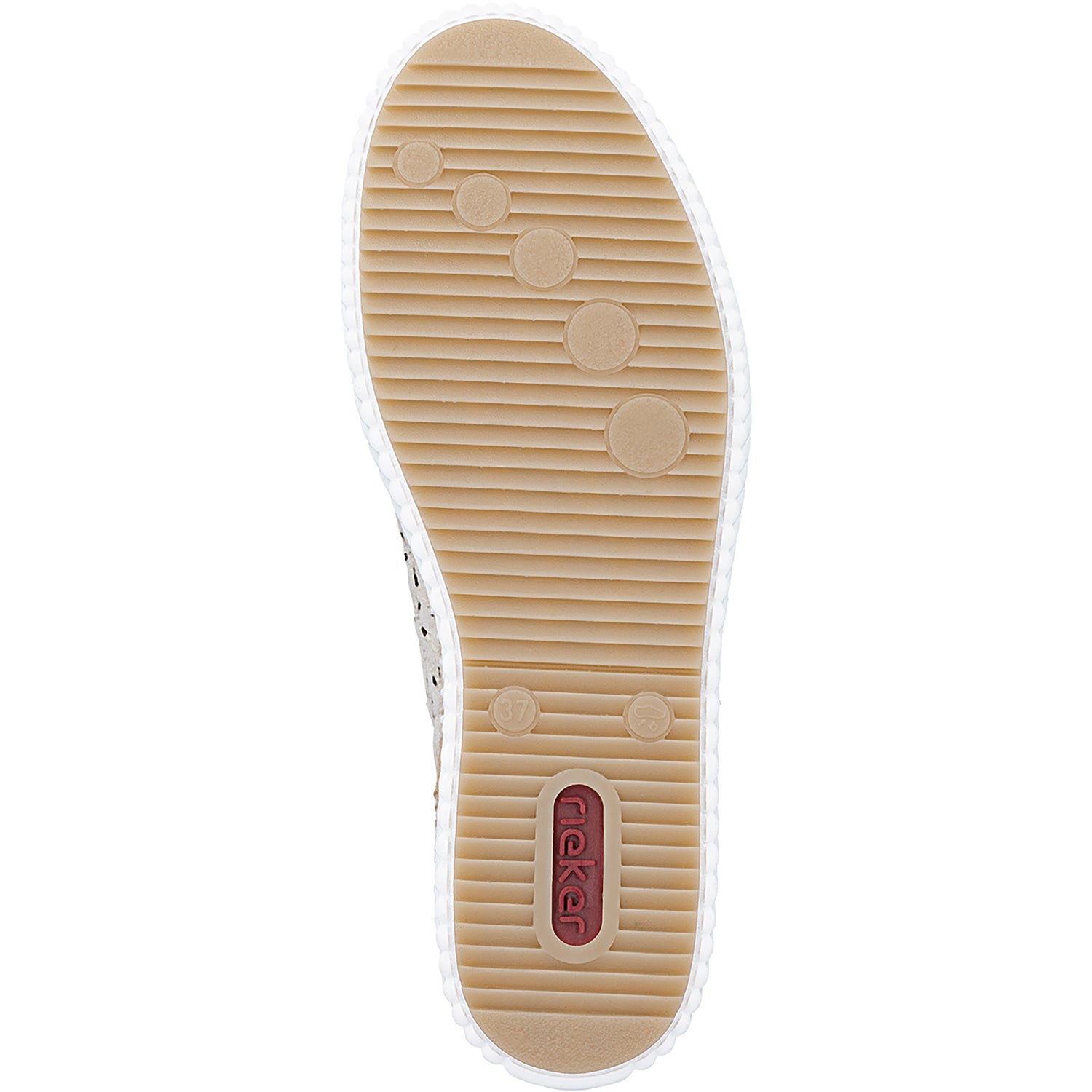 Womens Rieker Rieker M2902-60 Women's Sporty Lace Up Shoes Crema/Perle Crema/Perle