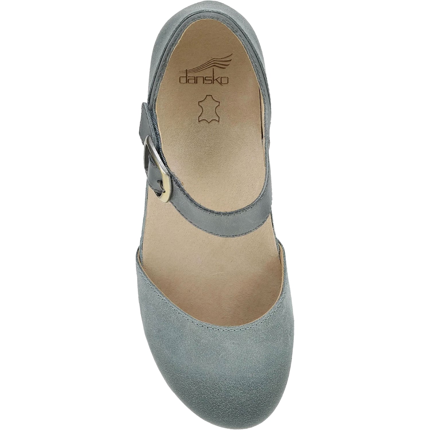Womens Dansko Women's Dansko Mae Denim Burnished Suede Denim Burnished Suede