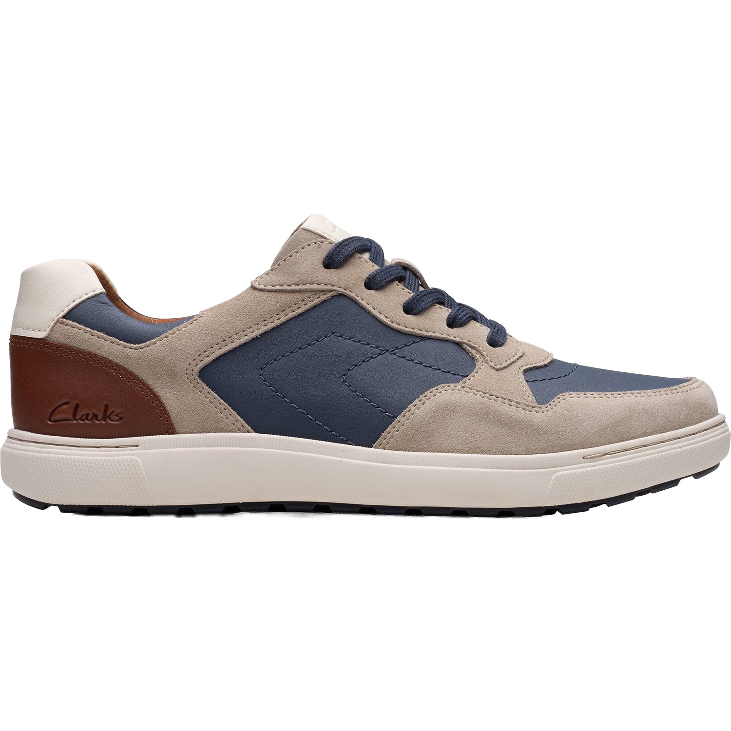 Mens Clarks Clarks Mapstone Sport Men's Lace Up Shoes Grey Combi Grey Combi