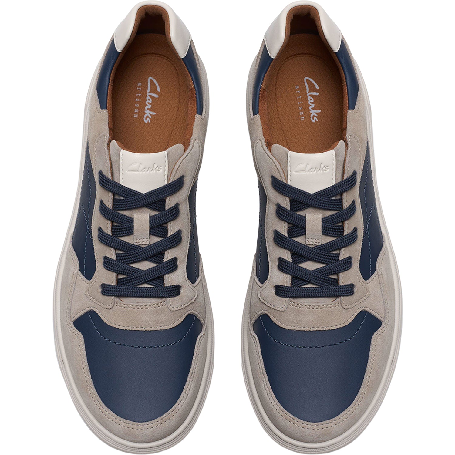 Mens Clarks Clarks Mapstone Sport Men's Lace Up Shoes Grey Combi Grey Combi