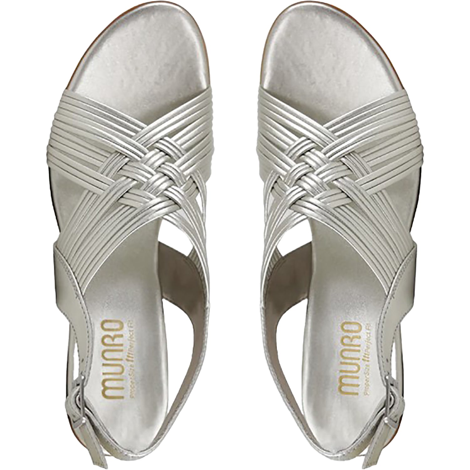 metallic dress sandals Munro Marianna Women's Dress Sandals Natural Metallic