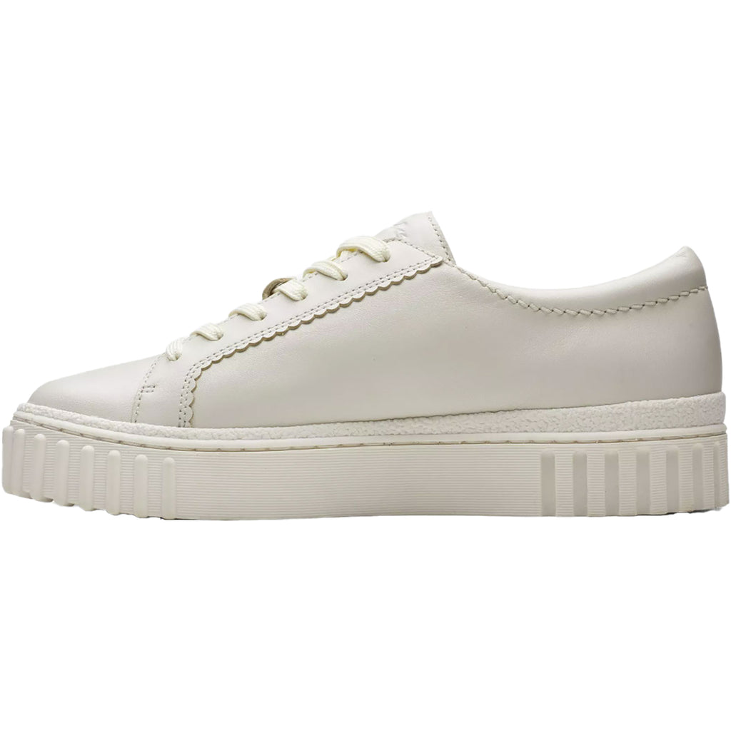 Womens Clarks Women's Clarks Mayhill Walk Off White Leather Off White Leather