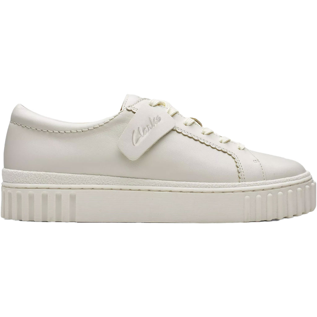 Womens Clarks Women's Clarks Mayhill Walk Off White Leather Off White Leather