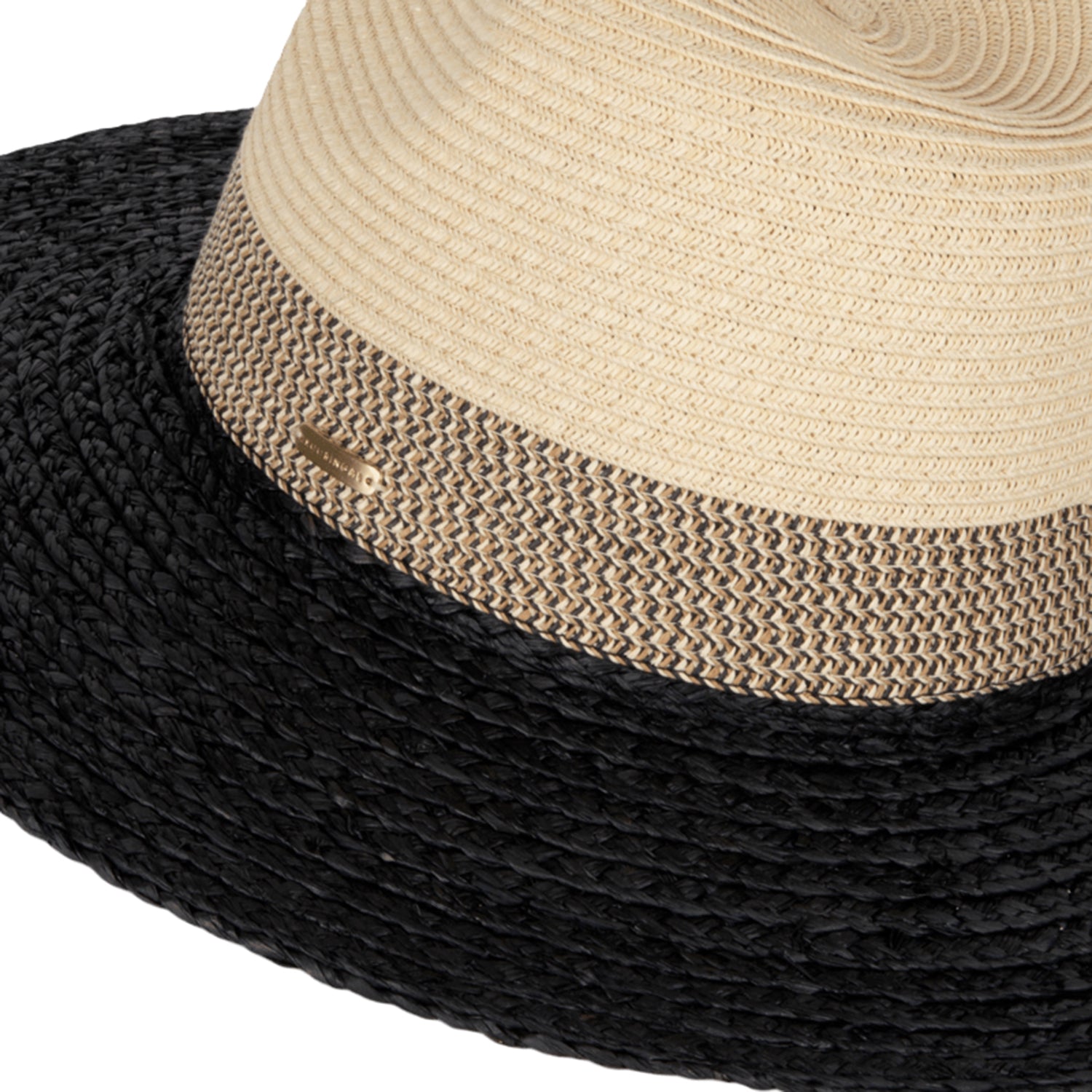 Womens Kooringal Kooringal Mimosa Safari Women's Hats Black/Natural Black/Natural