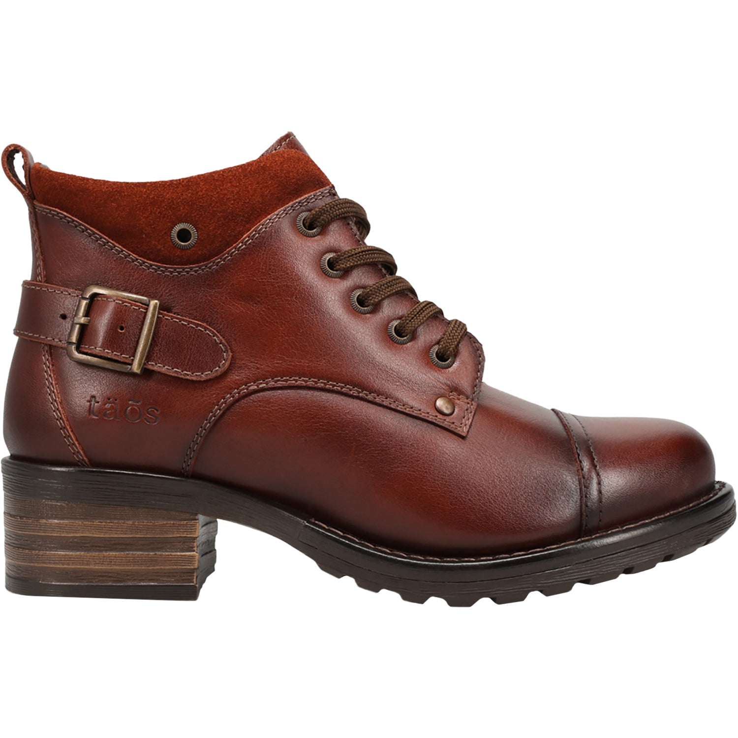 Womens Taos Women's Taos Mini Crave Cognac Leather Cognac