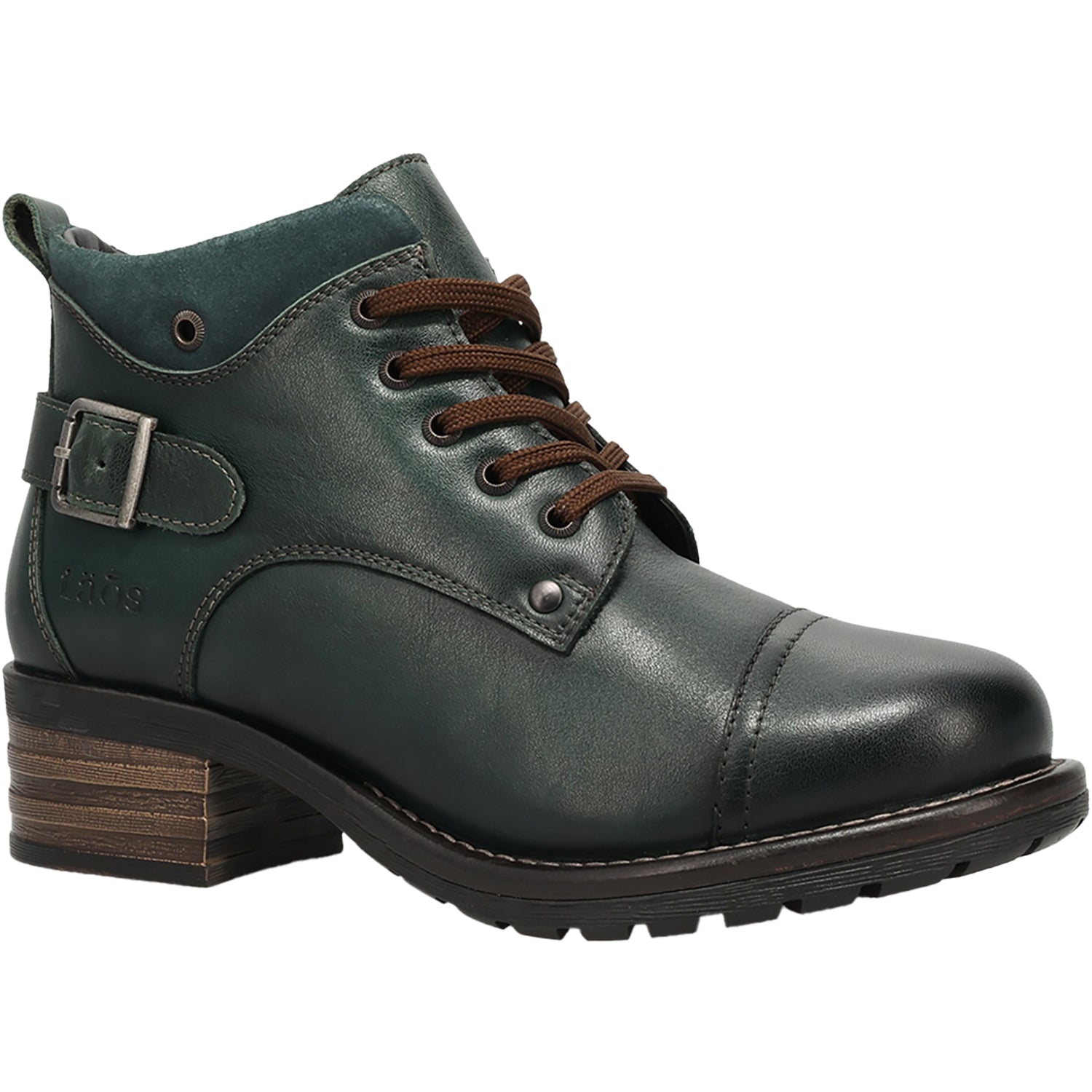 Womens Taos Taos Mini Crave Women's Boots Deep Teal Green Leather Deep Teal Green Leather