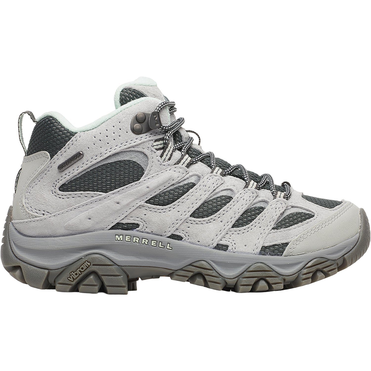Womens Merrell Merrell Moab 3 Mid WP Women's Hiking Shoes Alloy Alloy