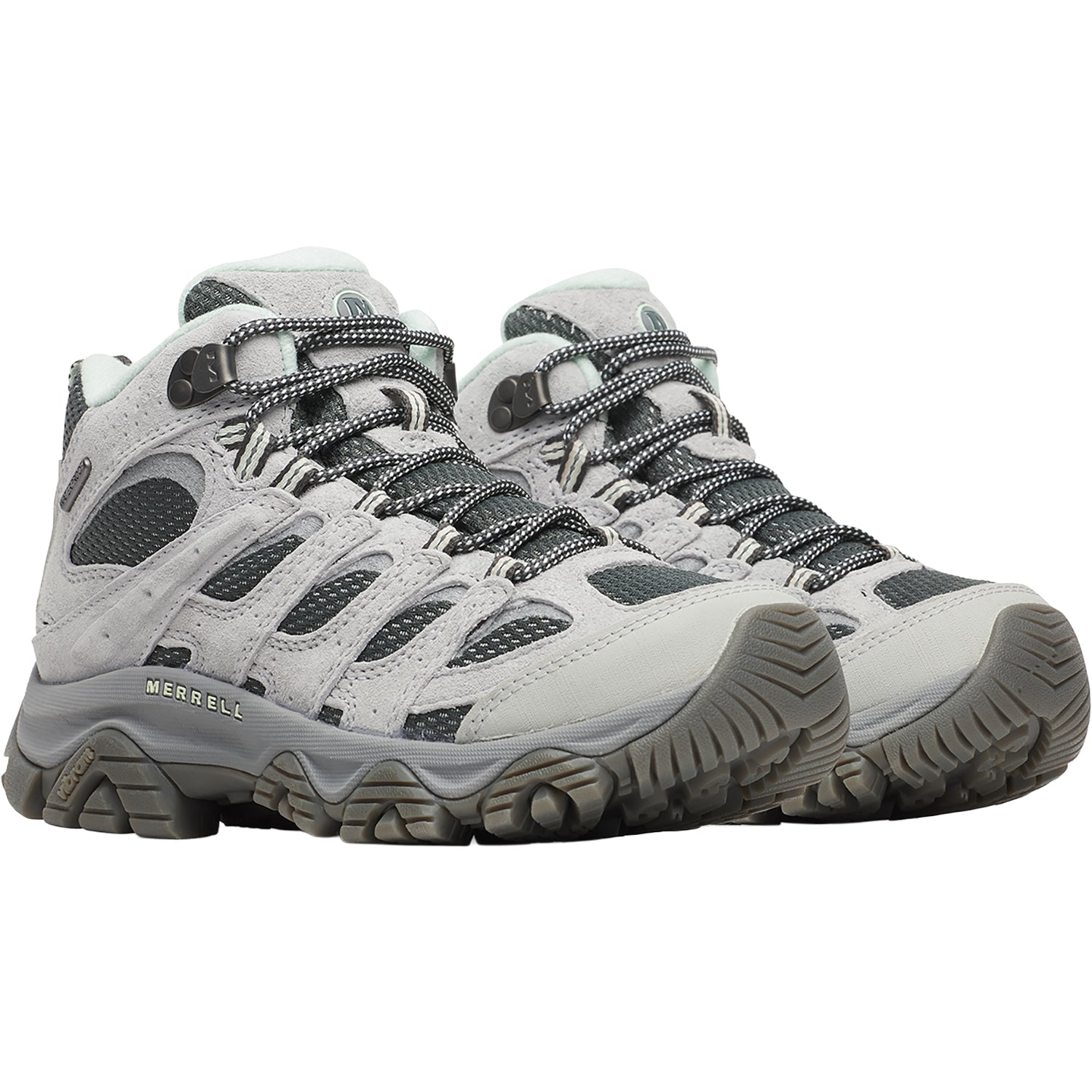 Womens Merrell Merrell Moab 3 Mid WP Women's Hiking Shoes Alloy Alloy