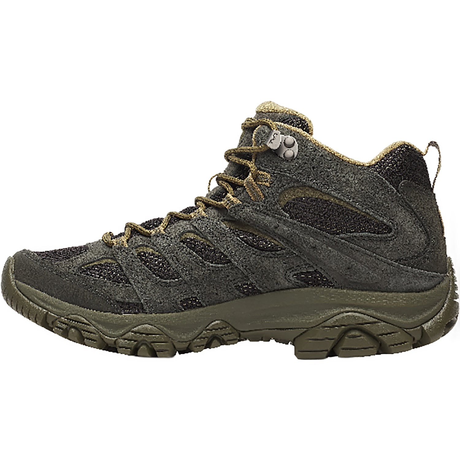 Mens Merrell Merrell Moab 3 Mid Waterproof Men's Athletic Shoes Hiking Trail Black/Beluga Black/Beluga