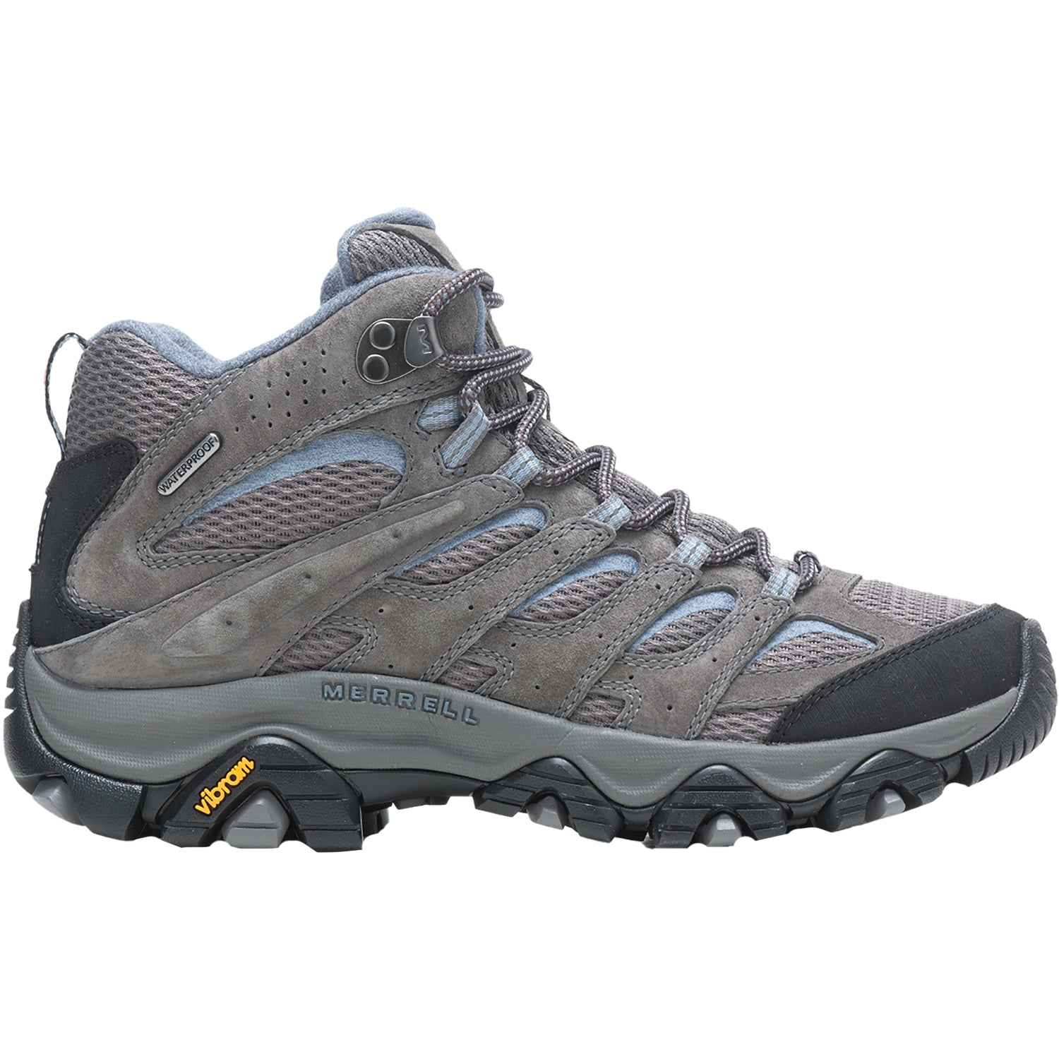 Womens Merrell Merrell Moab 3 Mid Waterproof Women's Athletic Shoes Trail Hiking Shoes Granite Granite