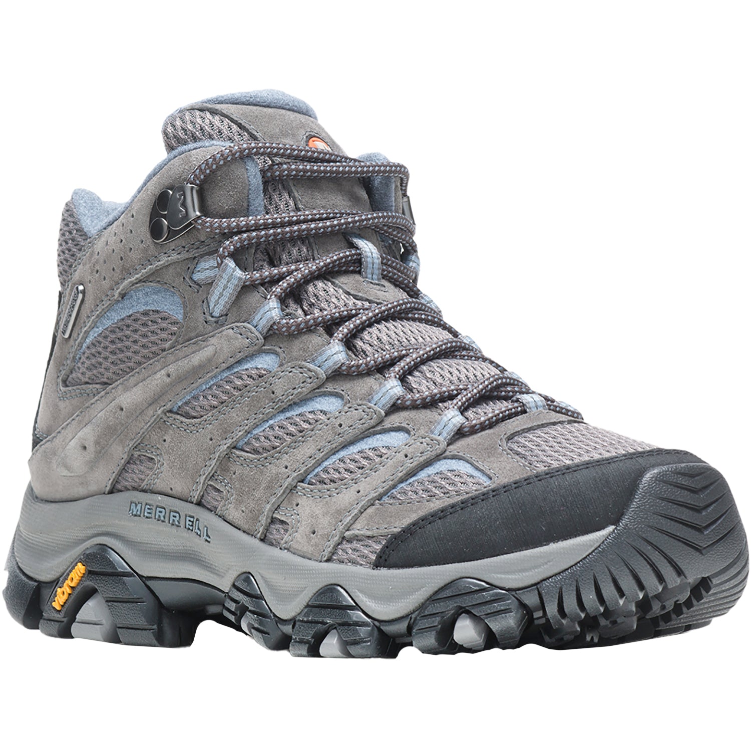 Womens Merrell Merrell Moab 3 Mid Waterproof Women's Athletic Shoes Trail Hiking Shoes Granite Granite