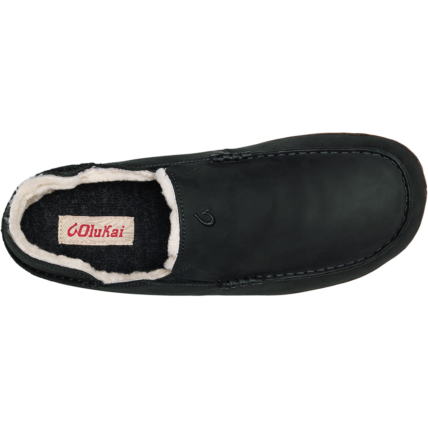 Mens Olukai Olukai Moloa Slipper Men's Closed Back Slippers Black/Dark Java Nubuck Black/Dark Java Nubuck