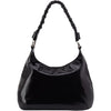 Womens Hobo Hobo Madison Shoulder Handbag Black Polished Leather Black Polished Leather