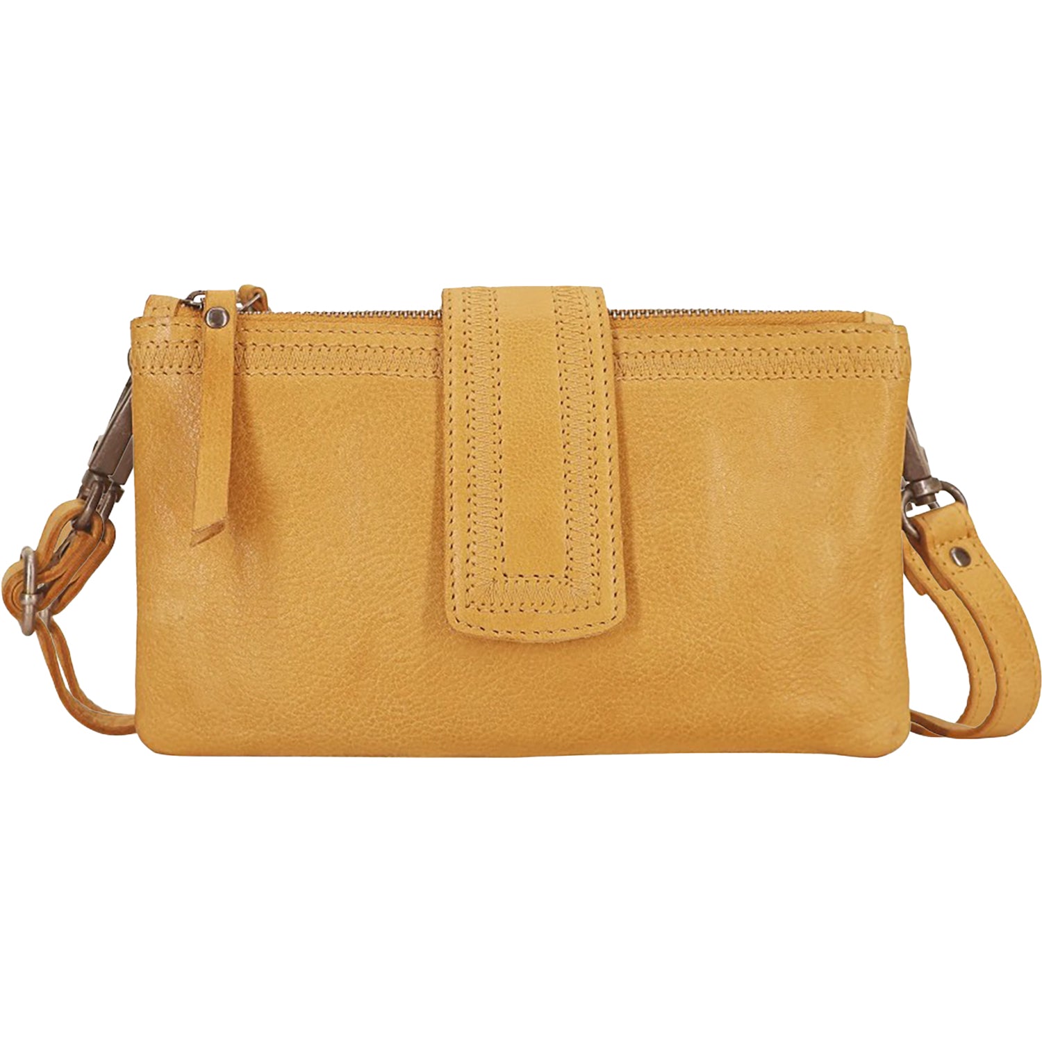 Womens Latico Latico Malta Crossbody/Clutch Handbag Camel Leather Camel Leather