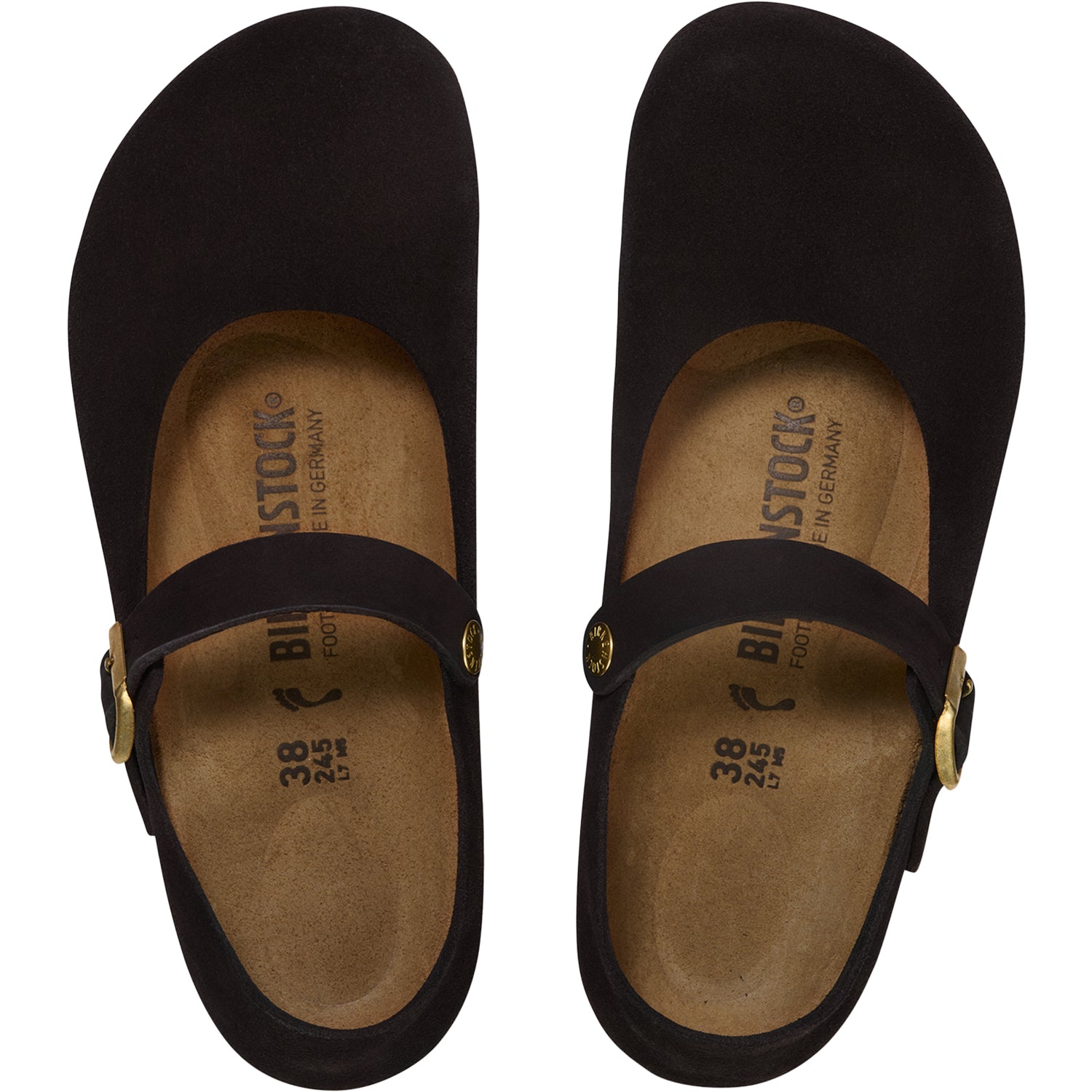 BIRKENSTOCK◆Mantova36(23.0)ブラック Birkenstock Mantova black suede
