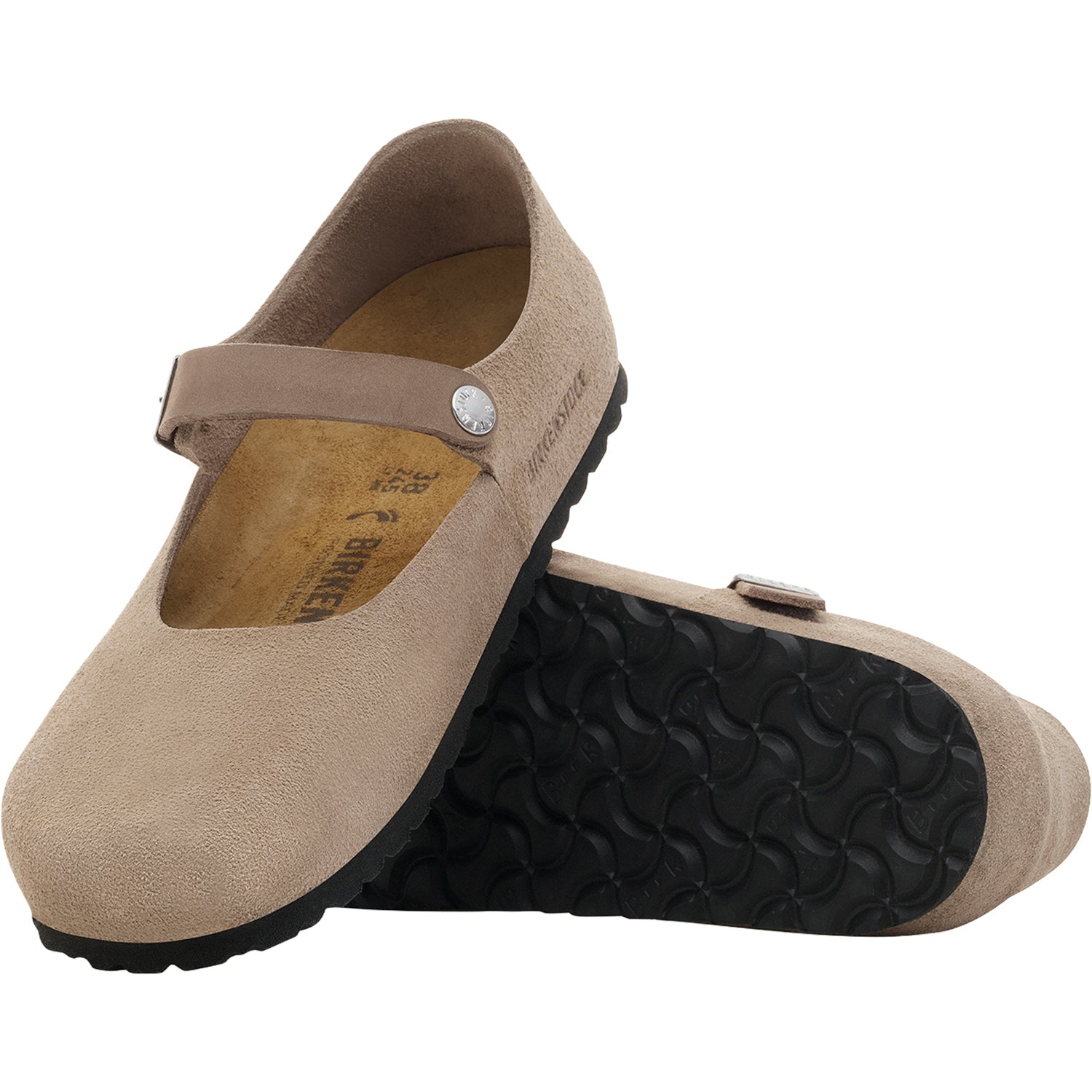 Womens Birkenstock Women's Birkenstock Mantova Taupe Suede Taupe Suede