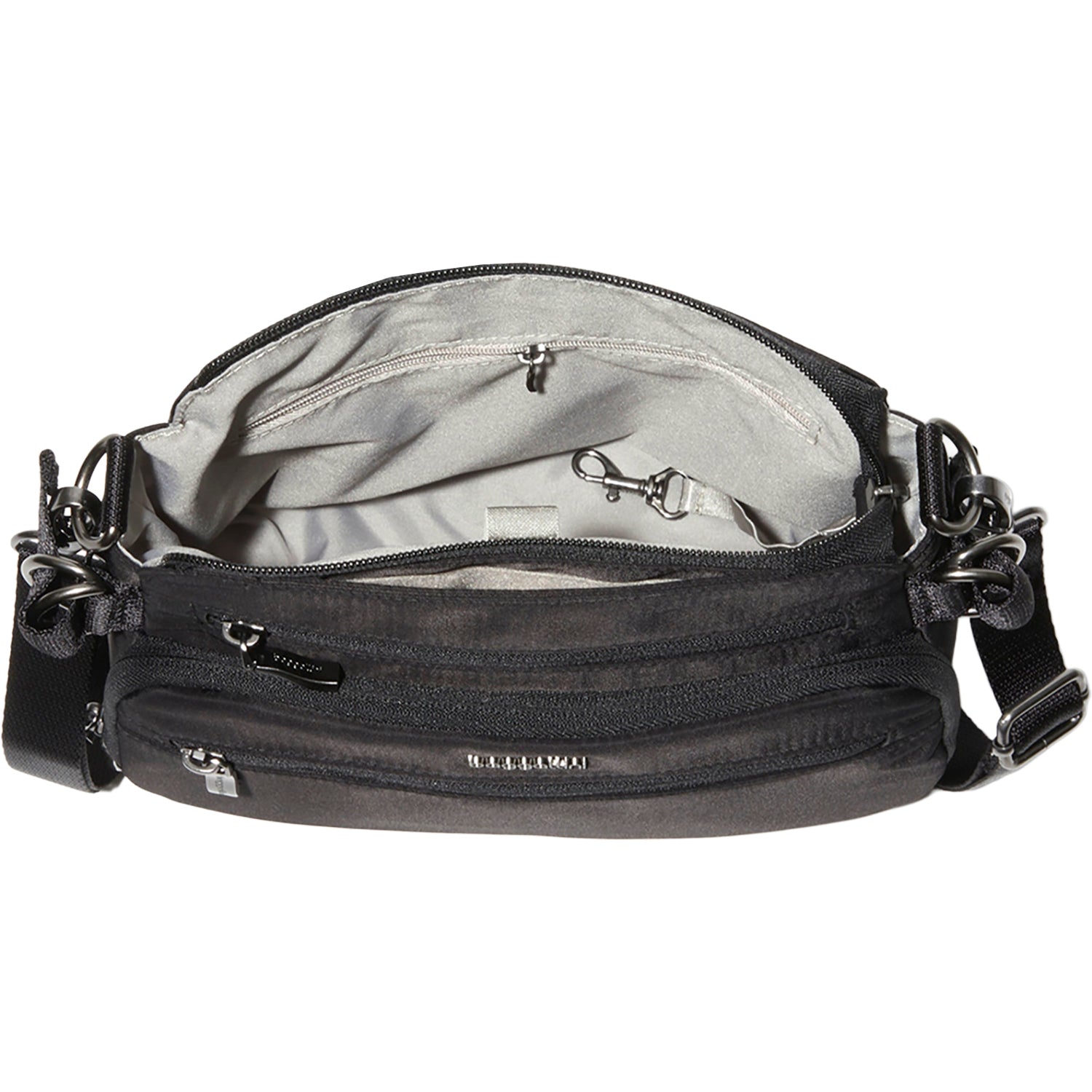 Womens Baggallini Baggallini Marais Crossbody Handbag Black Twill Black Twill