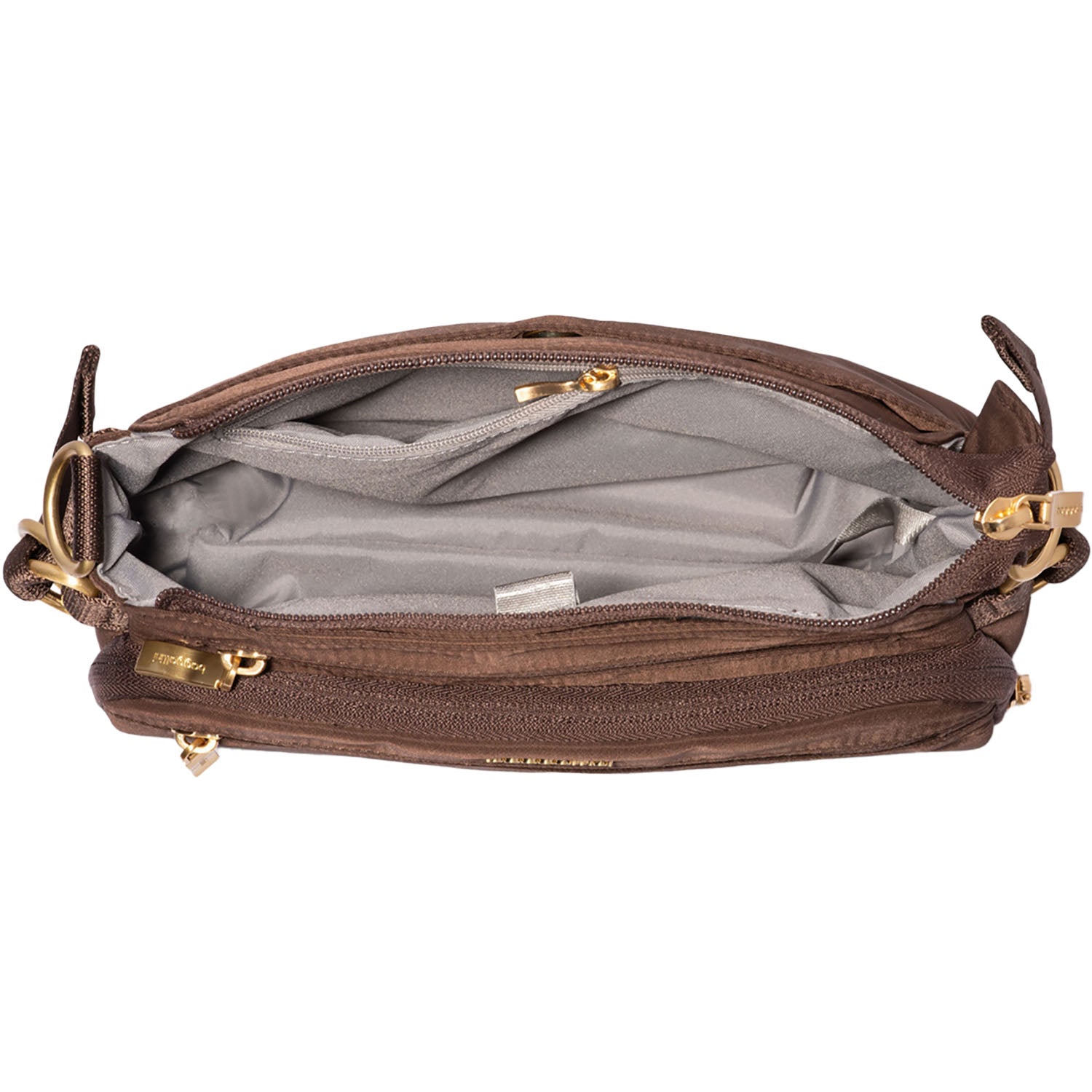 Womens Baggallini Baggallini Marais Crossbody Ganache Twill Ganache Twill