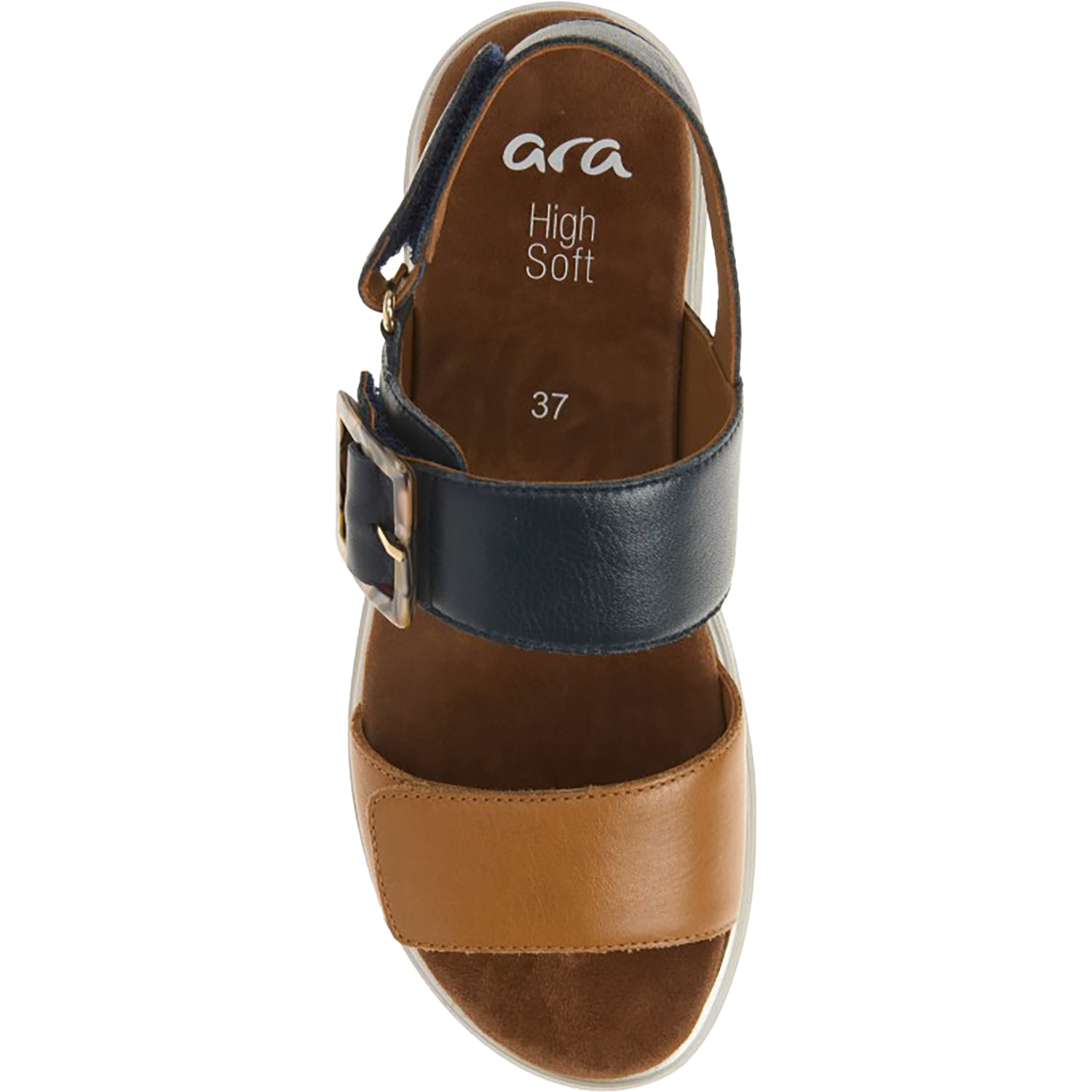 Womens Ara shoes Ara Marbella Women's Sandals Caramel/Navy Calf Leather Caramel/Navy Calf Leather
