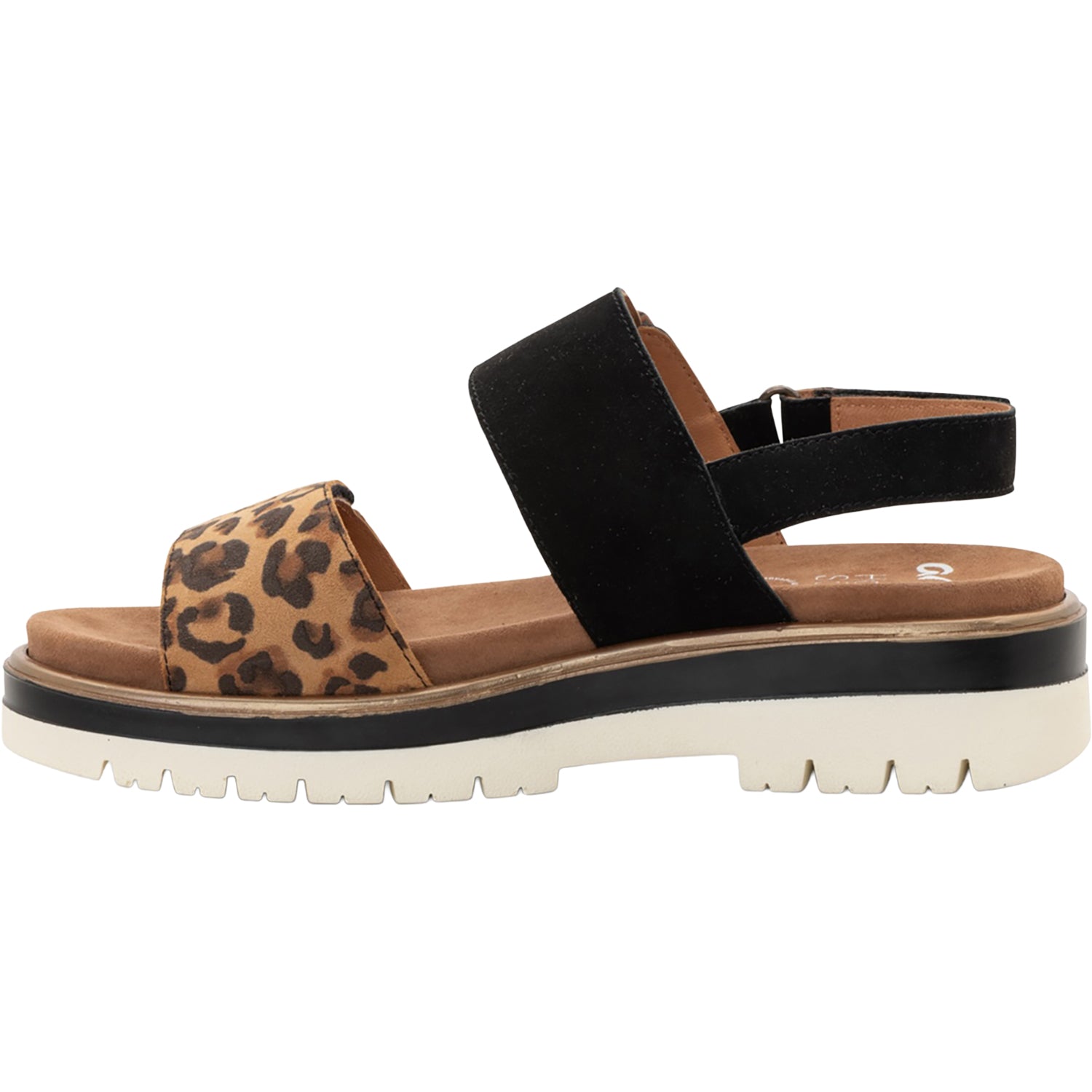 Womens Ara shoes Ara Marbella Women's Sandals Nature Leo Print /Black Kid Suede Nature Leo Print /Black Kid Suede