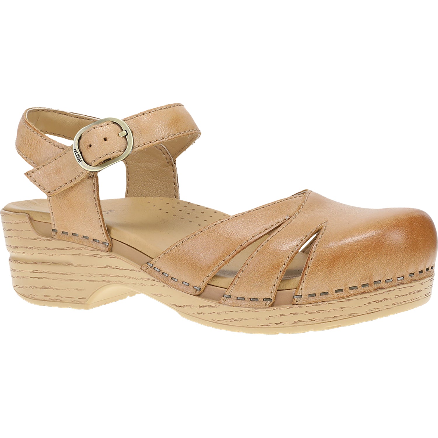 Womens Dansko Dansko Margreta Women's Mary Jane Clogs Honey Distressed Honey Distressed