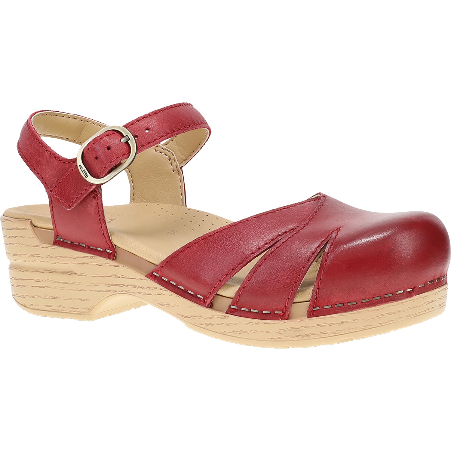 Womens Dansko Dansko Margreta Mary Jane Clog Women's Casual Shoes Red Red