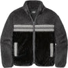 Womens Ugg Women's UGG Marlene Sherpa Jacket Heritage Braid II Black Black