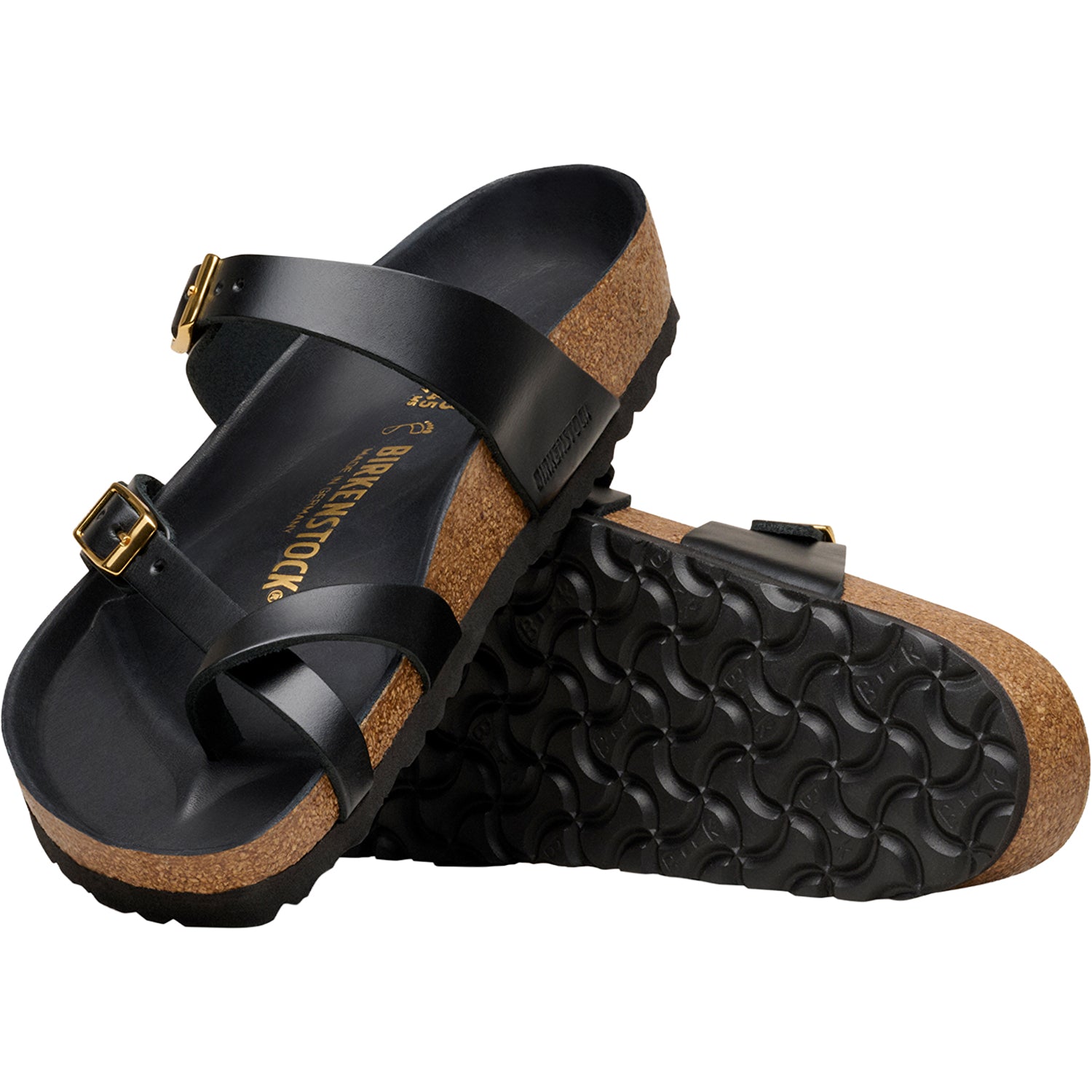 Womens Birkenstock Birkenstock Mayari Amalfi Women's Sandals Black Leather Black Leather