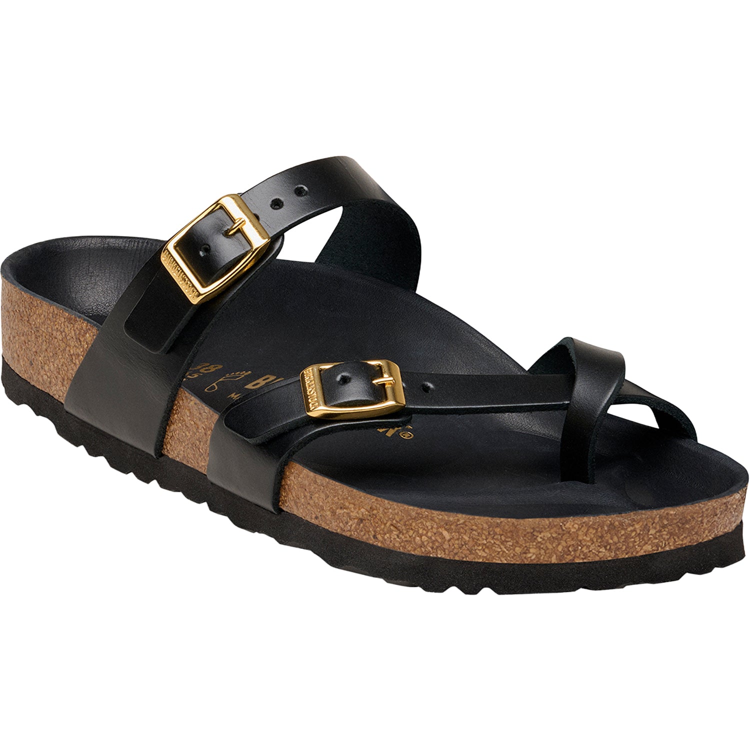 Womens Birkenstock Birkenstock Mayari Amalfi Women's Sandals Black Leather Black Leather