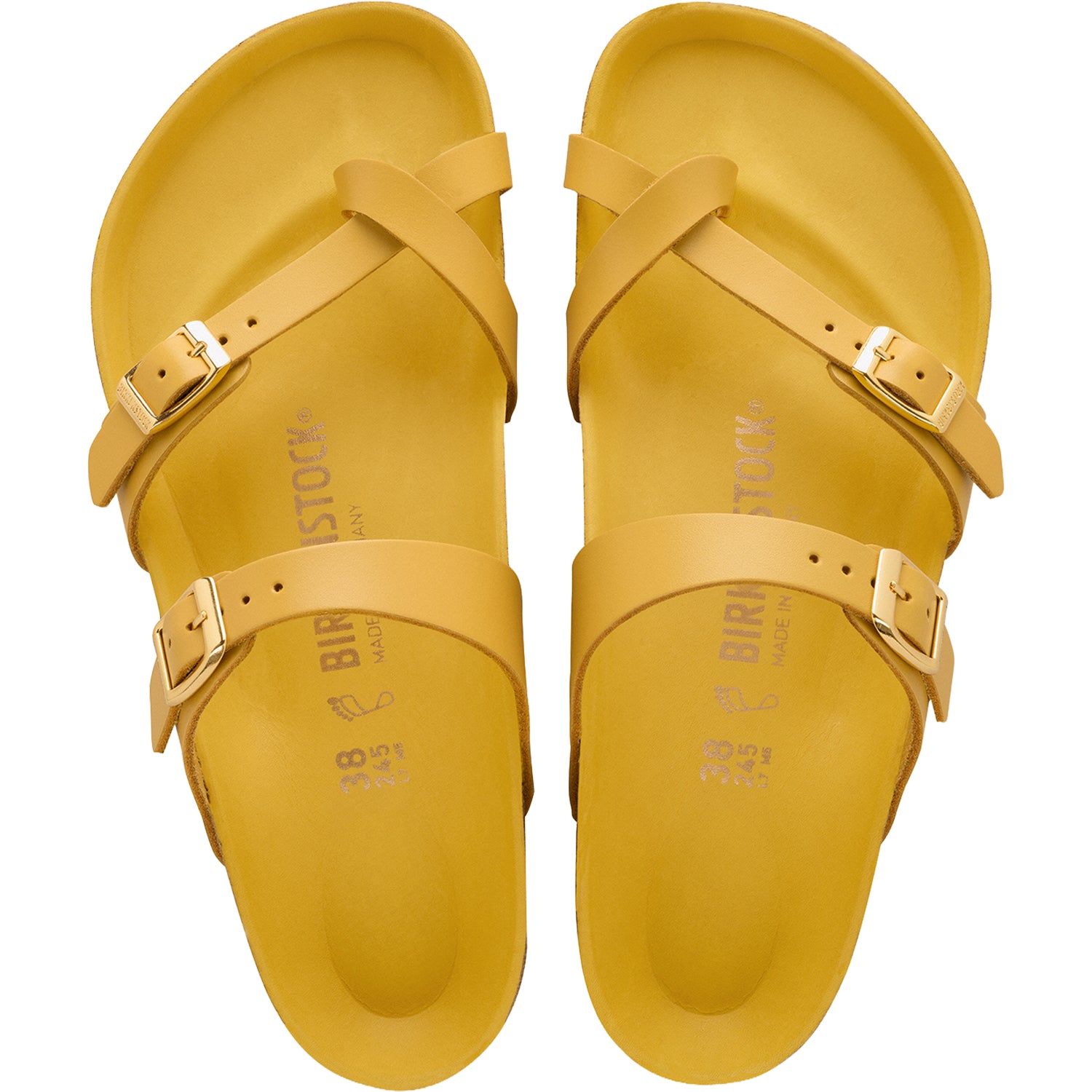 Womens Birkenstock Birkenstock Mayari Amalfi Women's Sandals Ochre Leather Ochre Leather