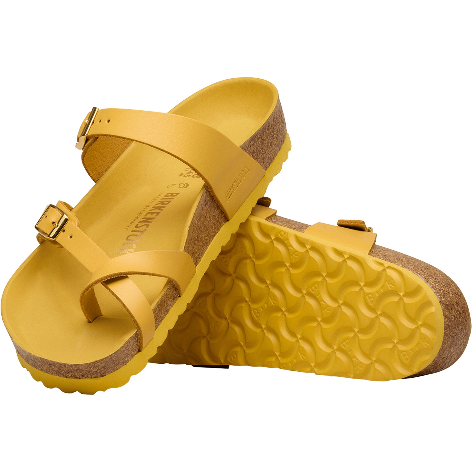 Womens Birkenstock Birkenstock Mayari Amalfi Women's Sandals Ochre Leather Ochre Leather