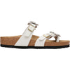 Womens Birkenstock Birkenstock Mayari Flowers Women's Sandals White Leather White Leather