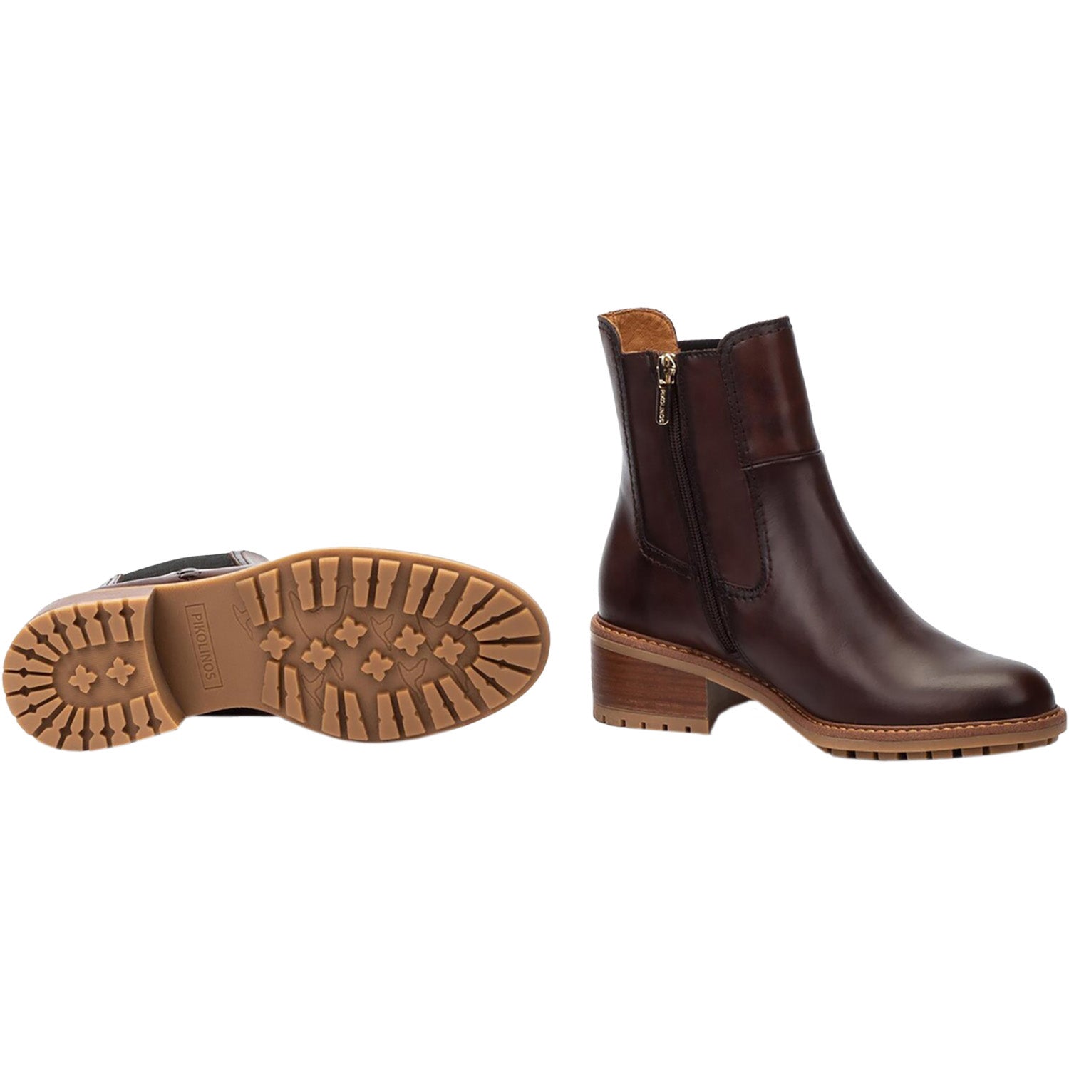 Womens Pikolinos Pikolinos Medina W0D-8792 Women's Dressy Boots Booties Caoba Caoba