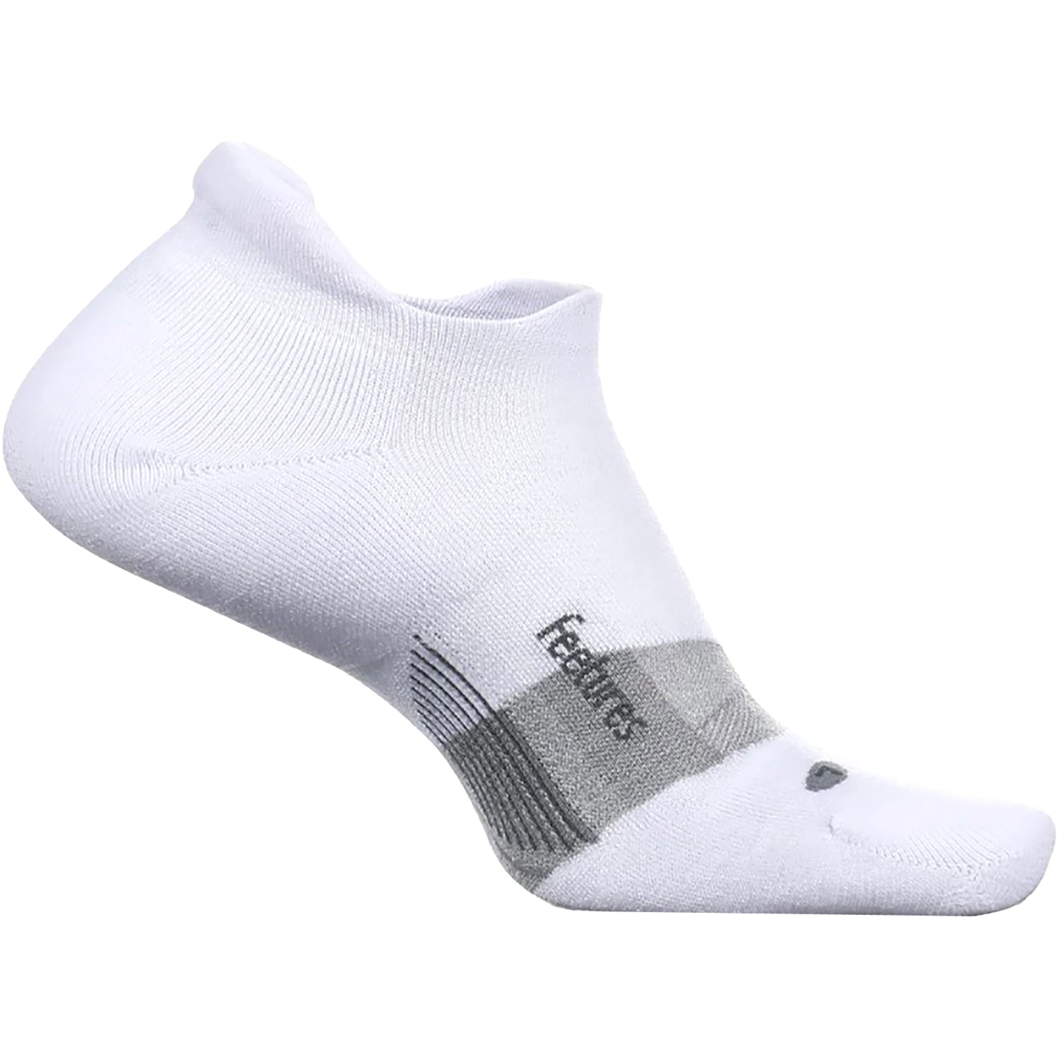Unisex Feetures Feetures Merino 10 Cushion No Show Tab Unisex Socks White White