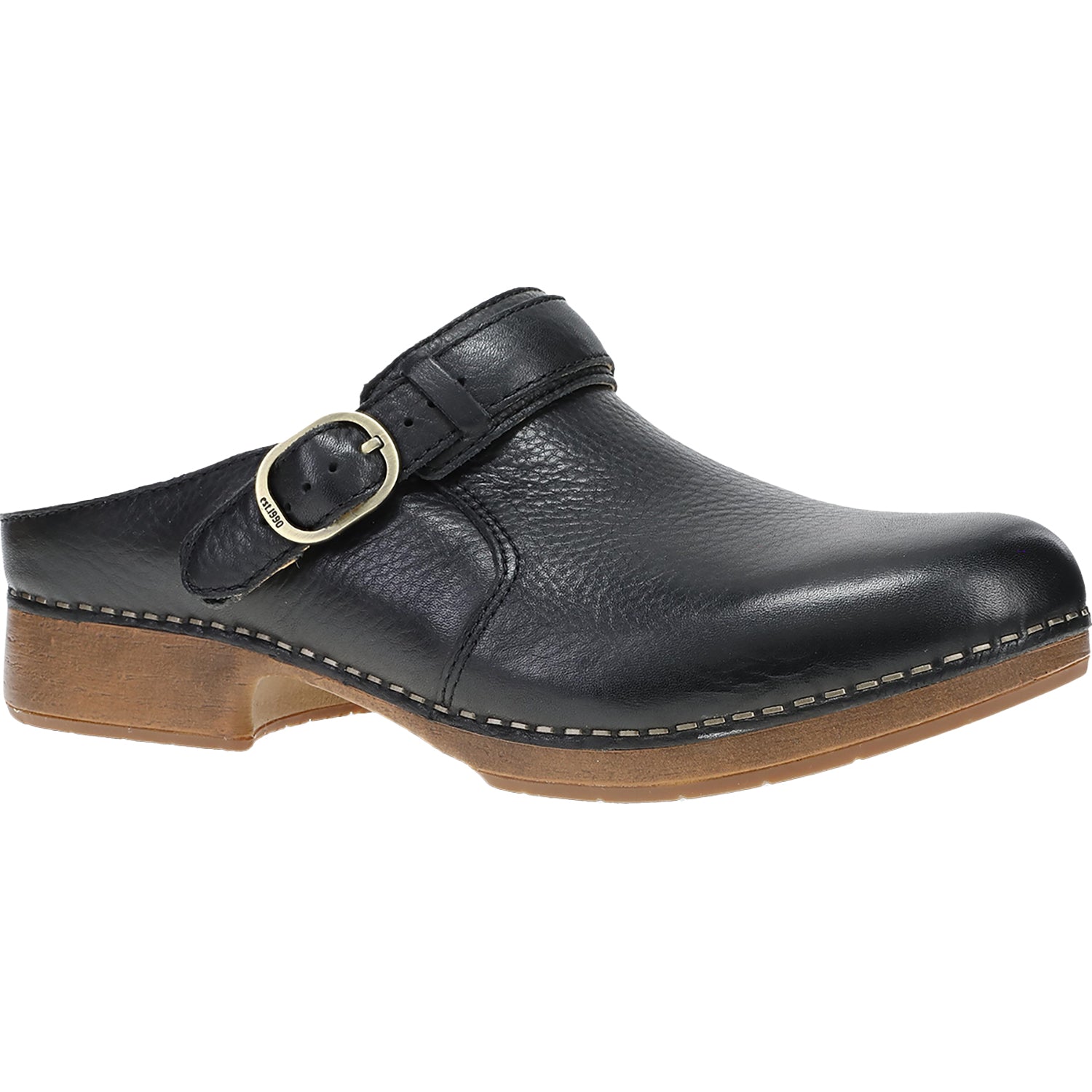 Womens Dansko Dansko Millie Women's Open Back Clogs Black Black Waxy Milled