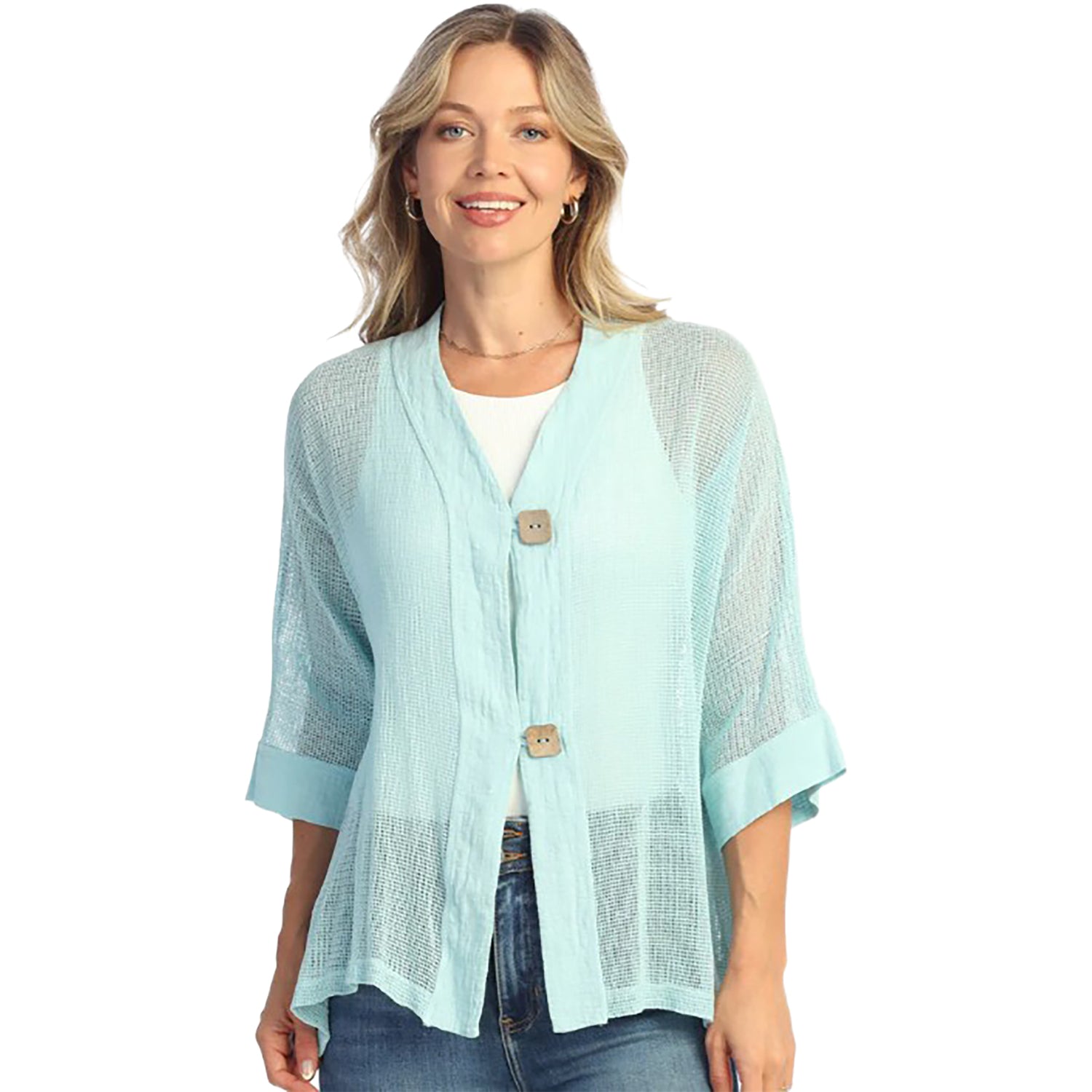 Womens Jess & jane Jess & Jane Mineral Wash Cardigan Women's Outerwear Top Robin Robin