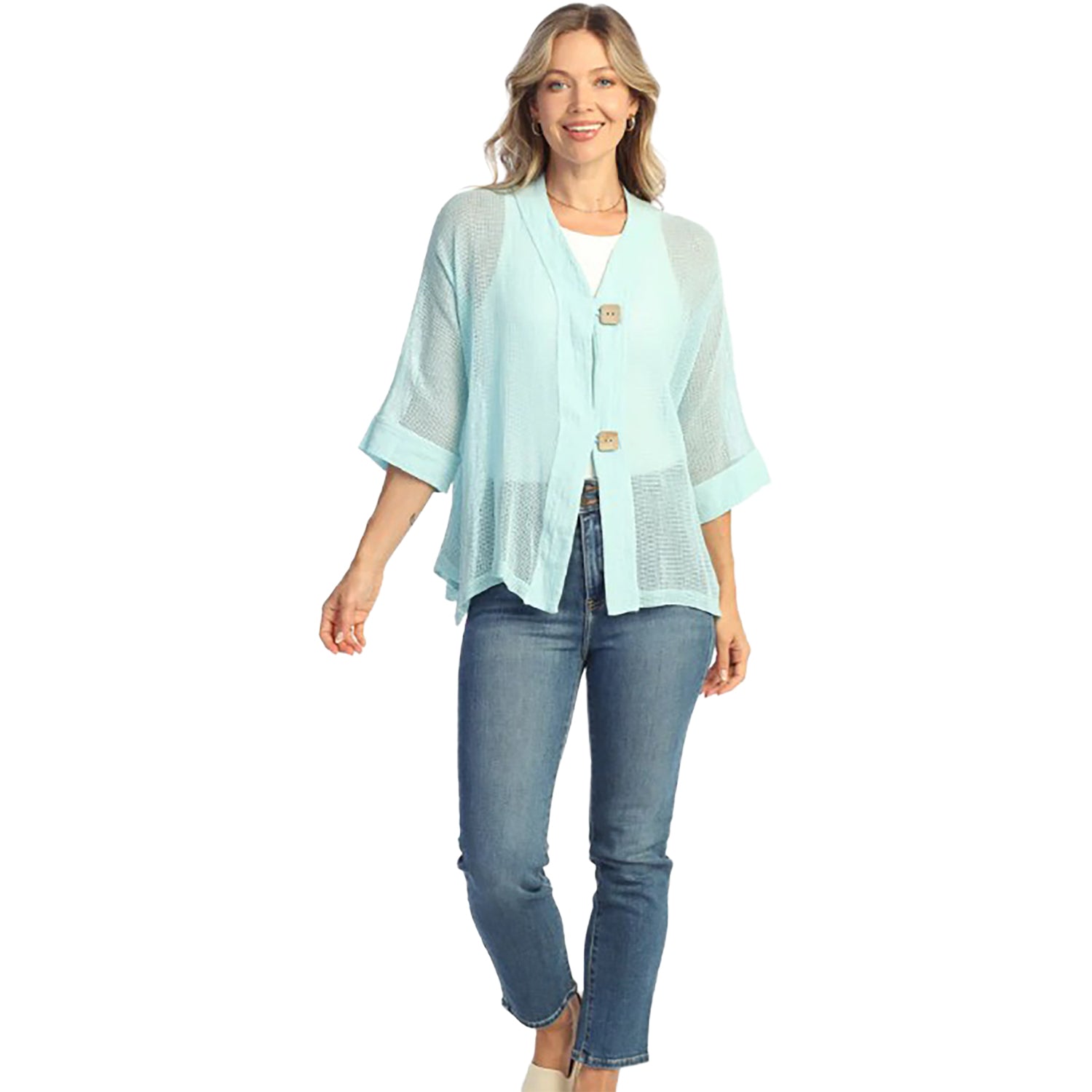 Womens Jess & jane Jess & Jane Mineral Wash Cardigan Women's Outerwear Top Robin Robin