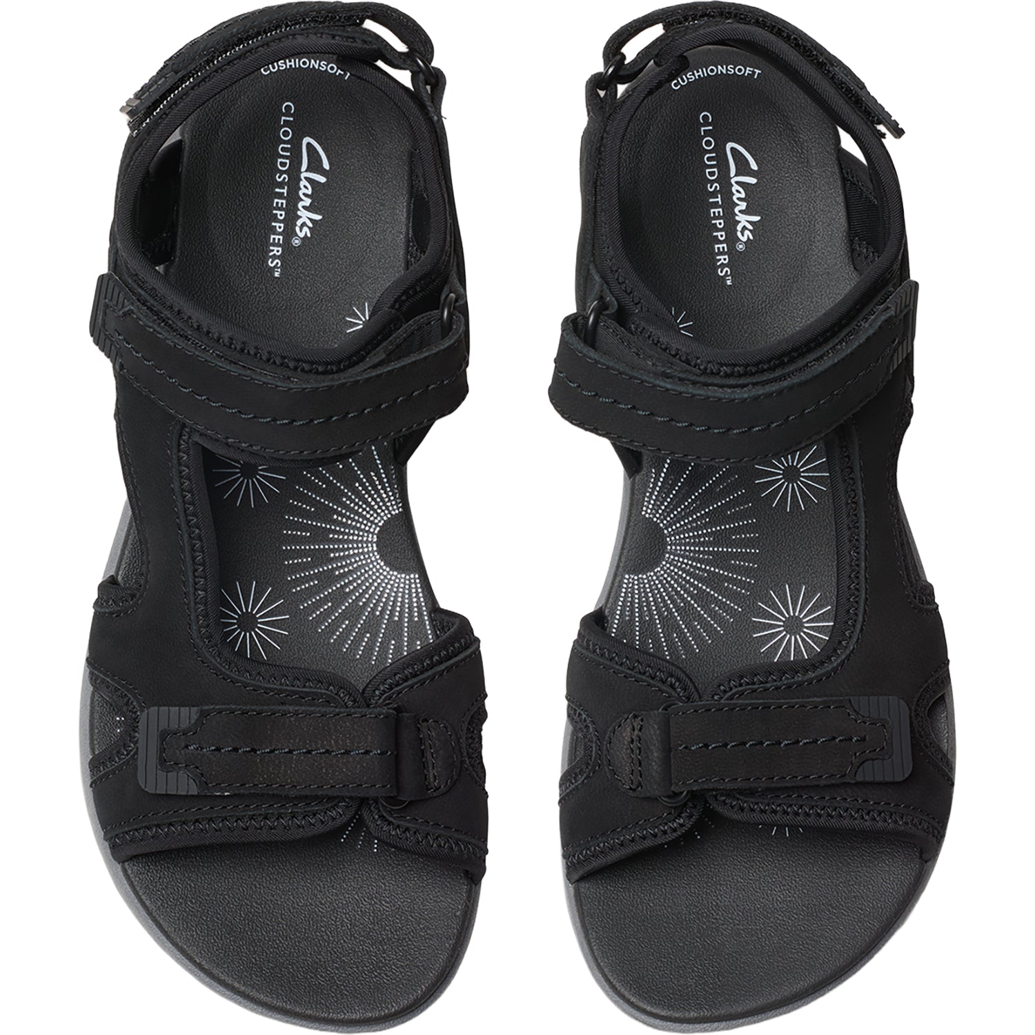 Womens Clarks Clarks Mira Free Women's Outdoor Sandals Black Nubuck Black Nubuck