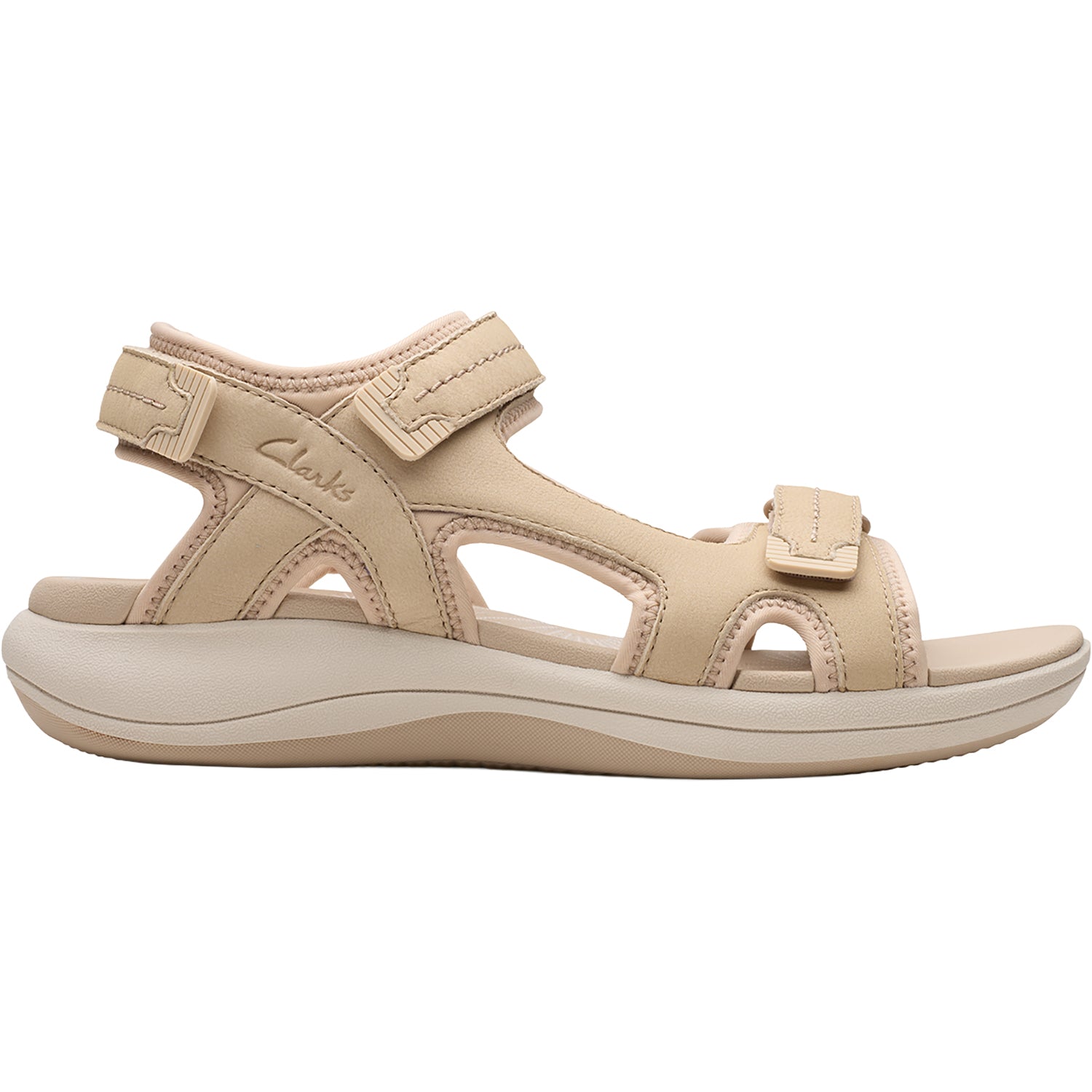Womens Clarks Clarks Mira Free Women's Outdoor Sandals Sand Nubuck Sand Nubuck
