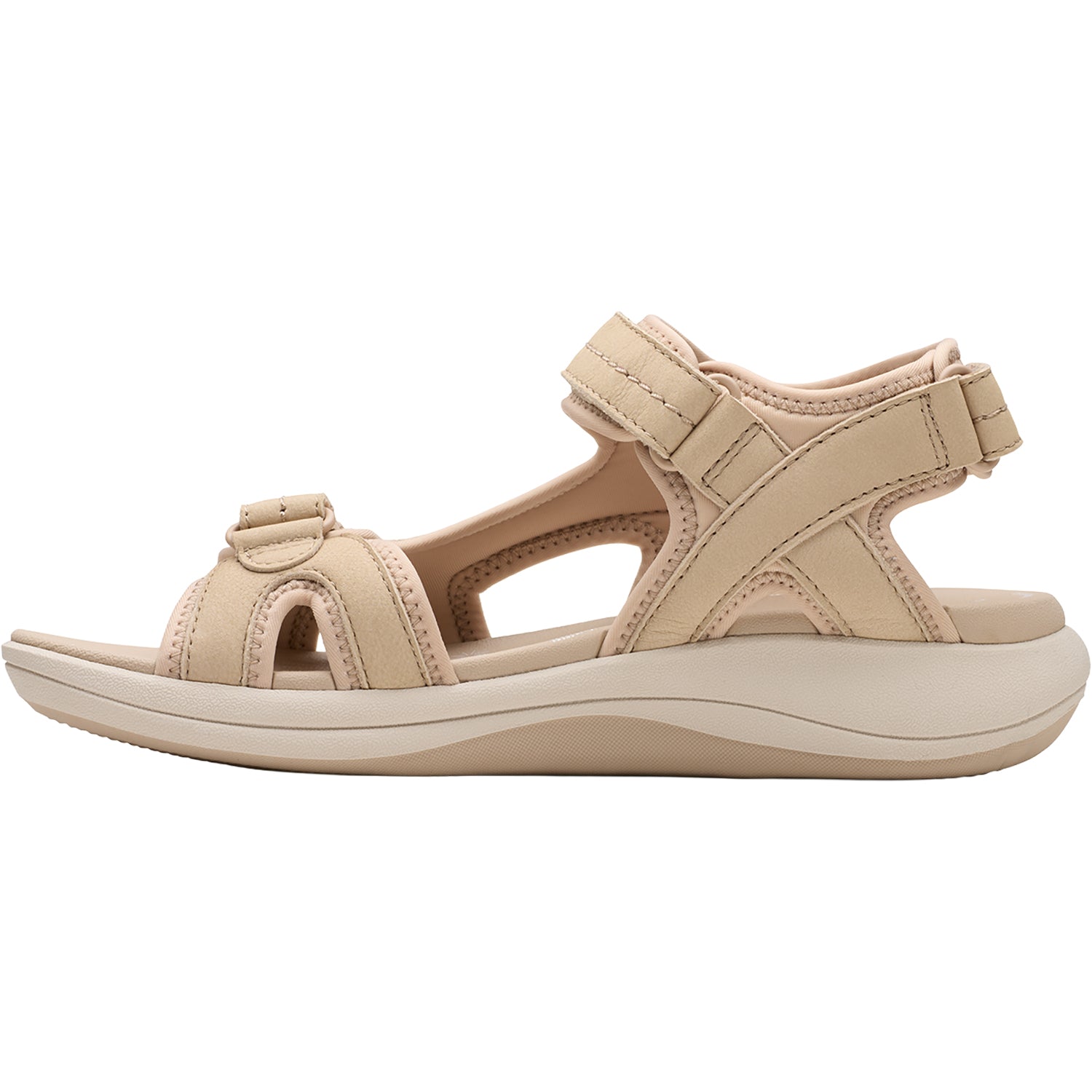 Womens Clarks Clarks Mira Free Women's Outdoor Sandals Sand Nubuck Sand Nubuck