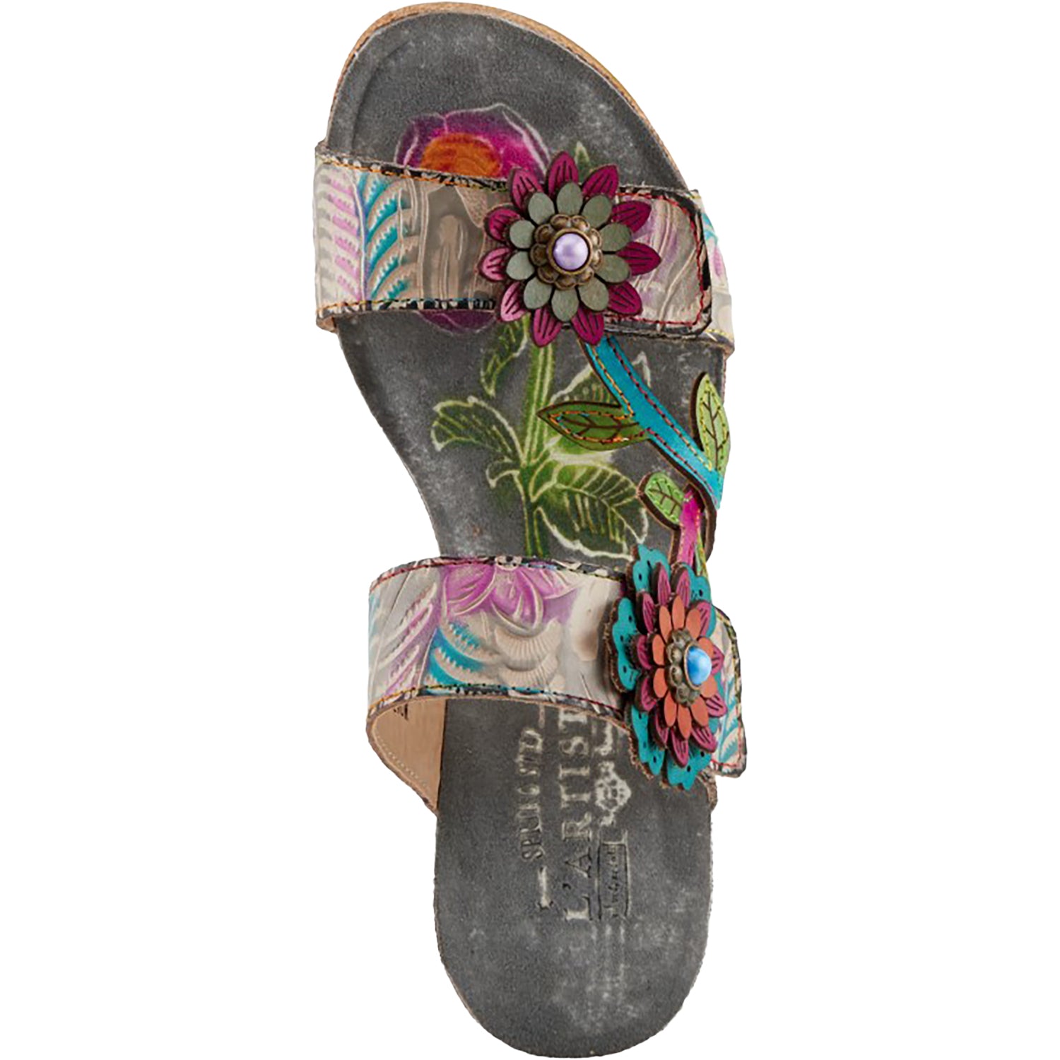 Womens L'artiste by spring step L'Artiste by Spring Step Moai Women's Sandals Grey Multi Grey Multi