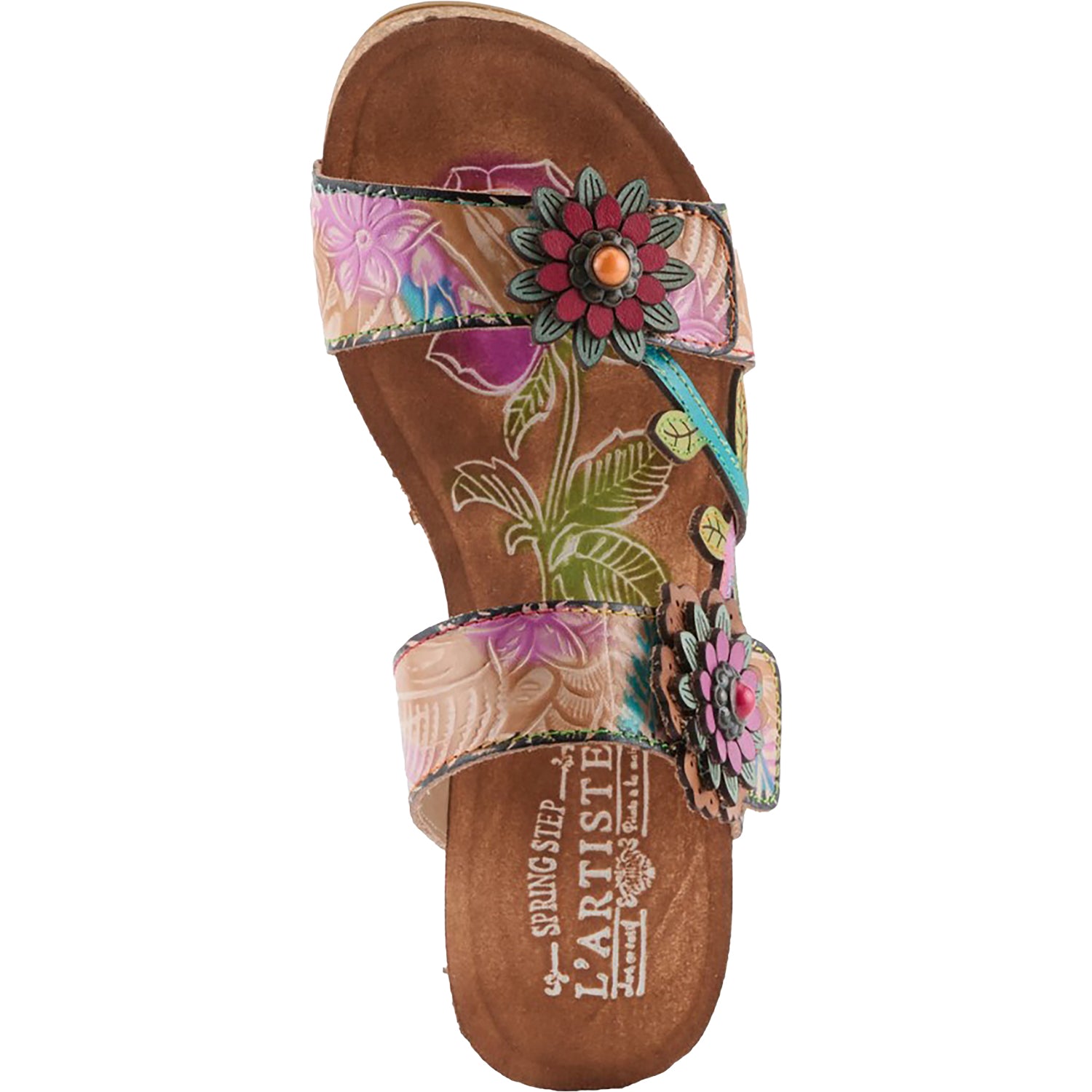 Womens L'artiste by spring step L'Artiste by Spring Step Moai Women's Sandals Tan Multi Tan Multi