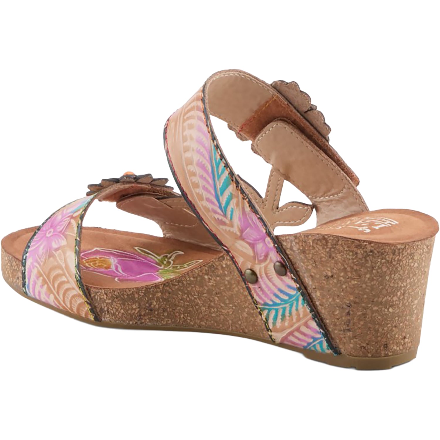 Womens L'artiste by spring step L'Artiste by Spring Step Moai Women's Sandals Tan Multi Tan Multi
