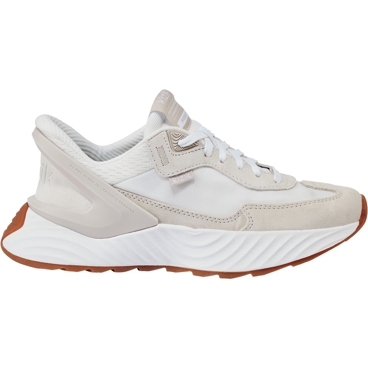 Womens Kizik KIZIK Monaco Women's Athletic Shoes White/Moonbeam White/Moonbeam