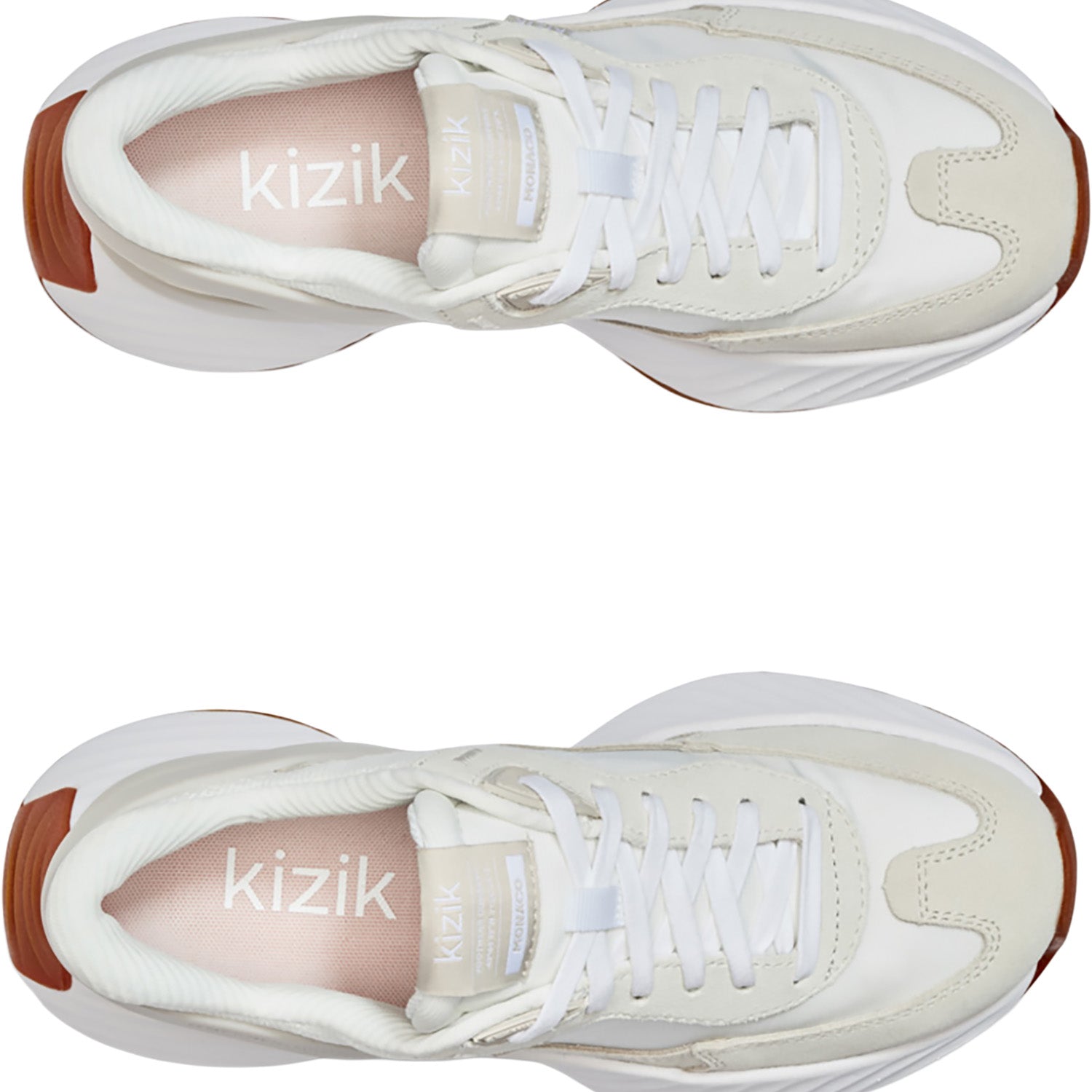 Womens Kizik KIZIK Monaco Women's Athletic Shoes White/Moonbeam White/Moonbeam