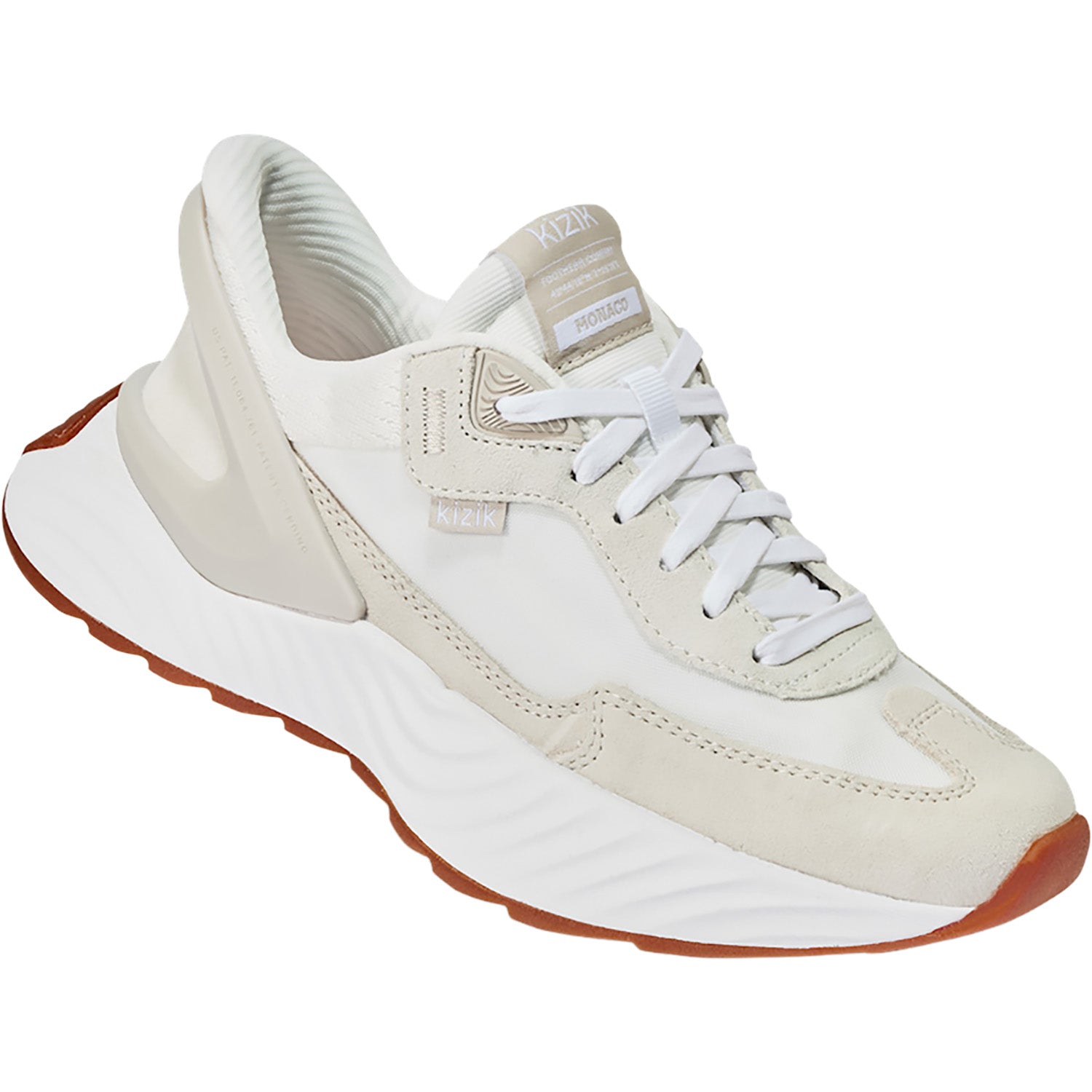 Womens Kizik KIZIK Monaco Women's Athletic Shoes White/Moonbeam White/Moonbeam