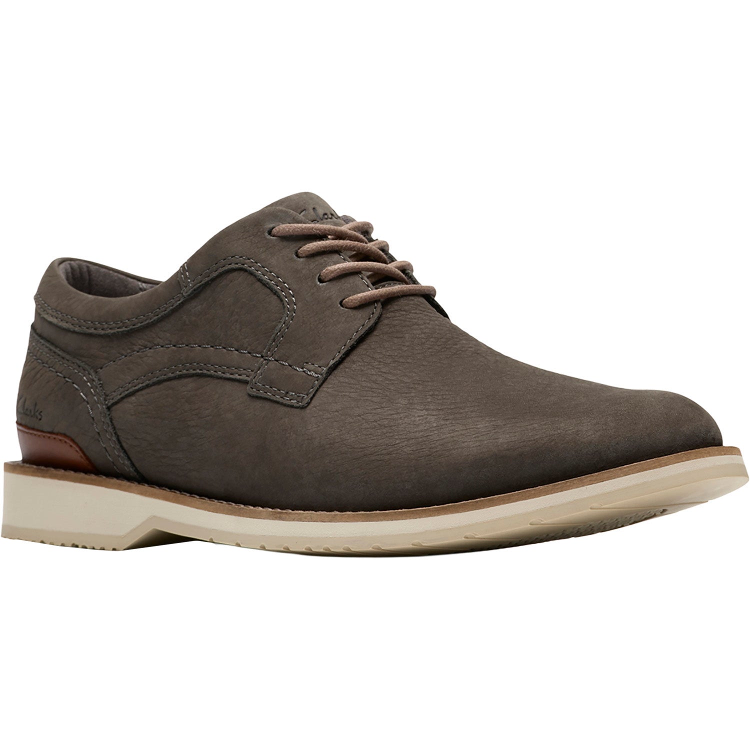 Mens Clarks Clarks Monahan Plain Men's Dress Shoes Stone Nubuck Stone Nubuck