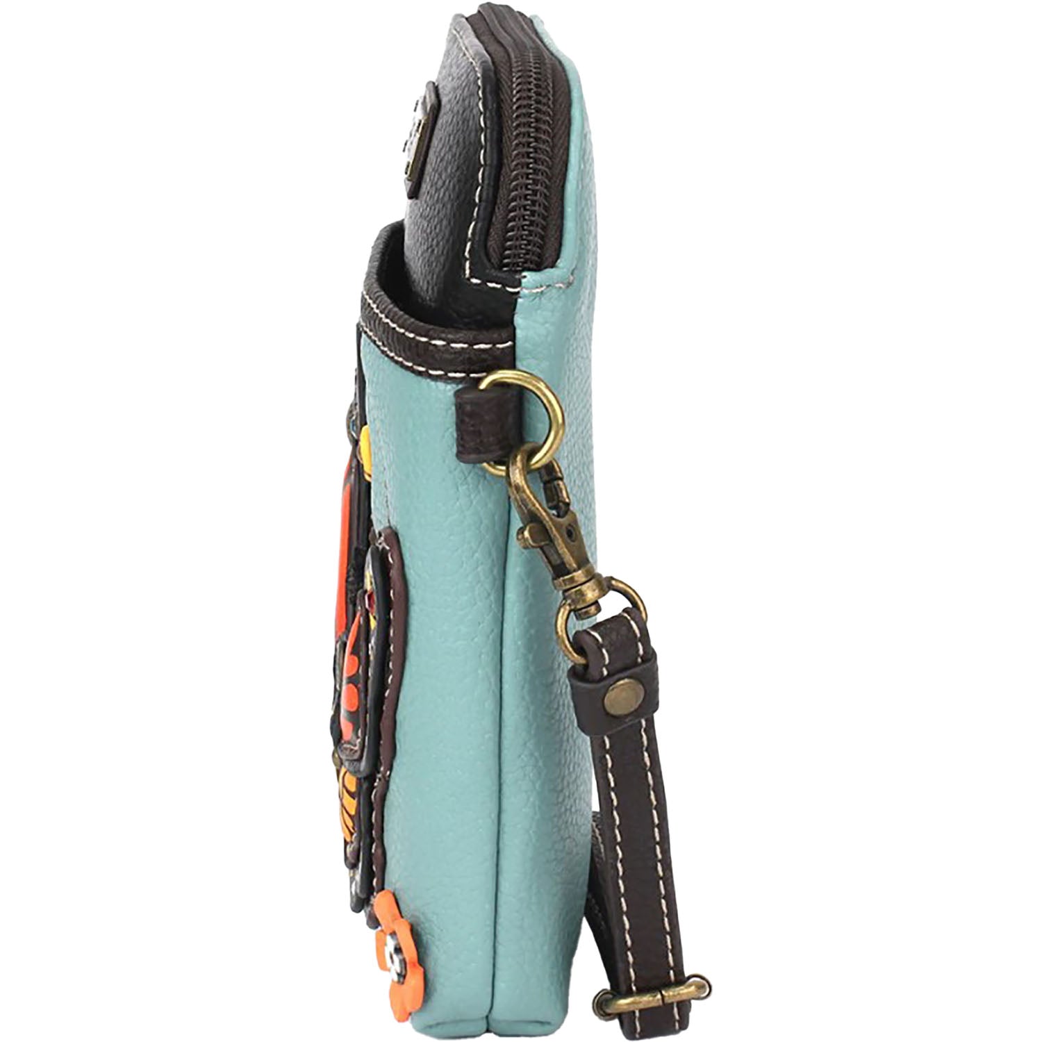 Chala Chala Monarch Butterfly Cell Phone Crossbody Handbag Blue Blue