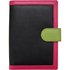 Womens Ili new york ili New York Multi Color Passport Wallet Black Brights Leather Black Brights