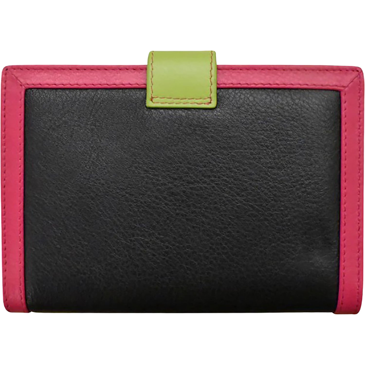 Womens Ili new york ili New York Multi Color Passport Wallet Black Brights Leather Black Brights